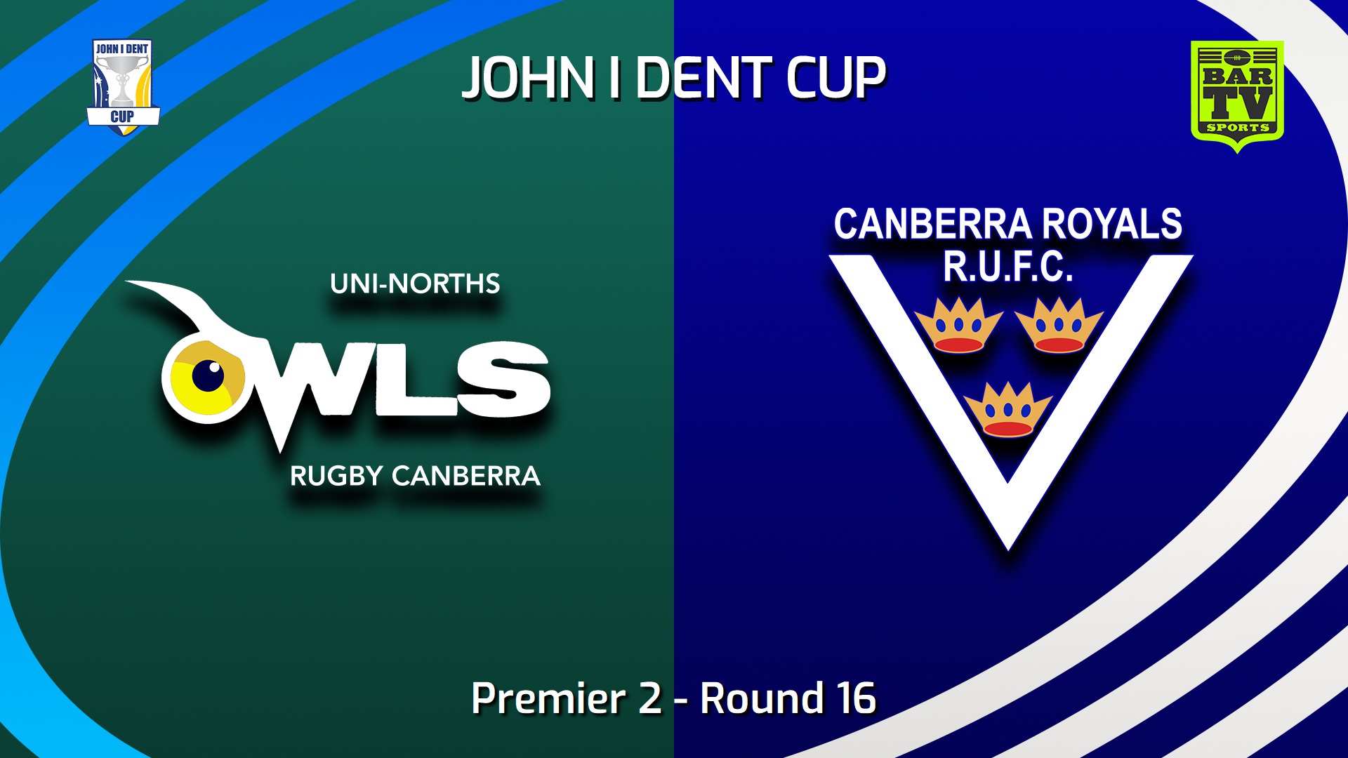 230729-John I Dent (ACT) Round 16 - Premier 2 - UNI-North Owls v Canberra Royals Slate Image