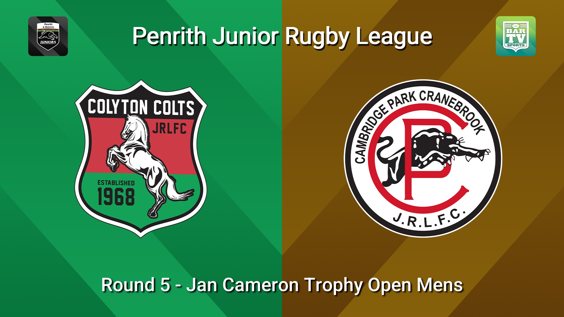 260509-video-Penrith & District Junior Rugby League Round 5 - Jan Cameron Trophy Open Mens - Colyton v Cambridge Park Slate Image