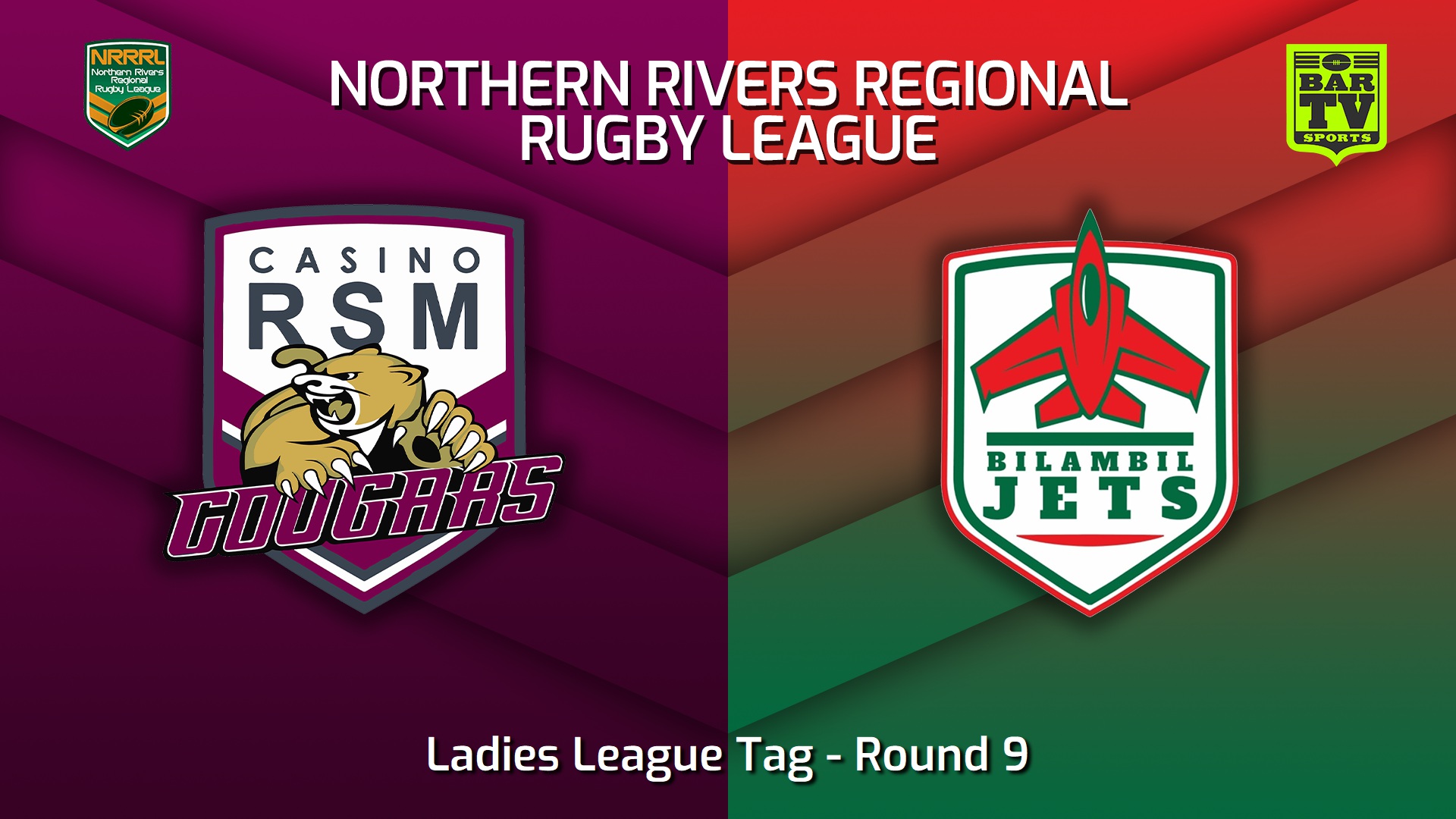 230618-Northern Rivers Round 9 - Ladies League Tag - Casino RSM Cougars v Bilambil Jets Slate Image