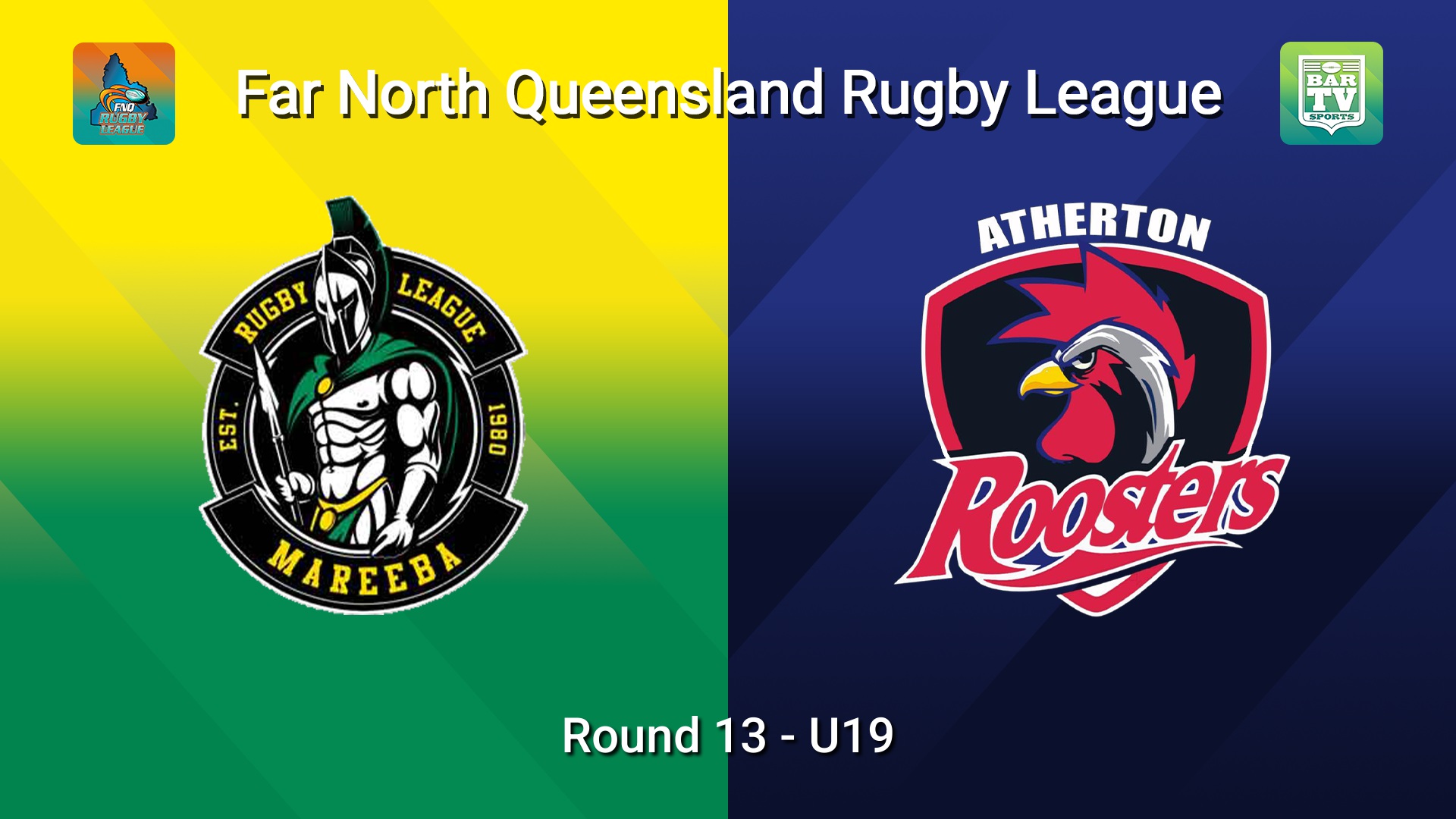 260627-video-FNQ Rugby League Round 13 - O'Neills U19s - Mareeba Gladiators  v Atherton Roosters  Slate Image