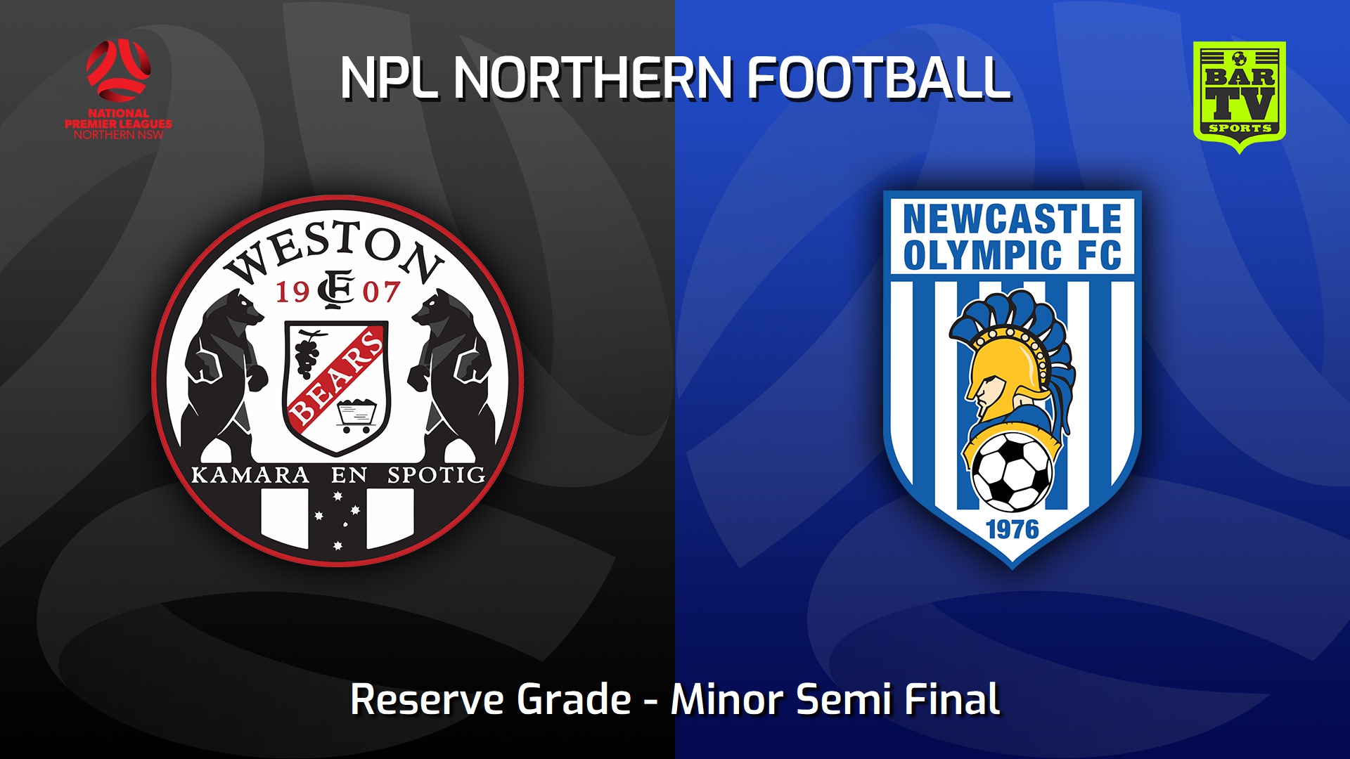 230826-NNSW NPLM Res Minor Semi Final - Weston Workers FC Res v Newcastle Olympic Res Slate Image