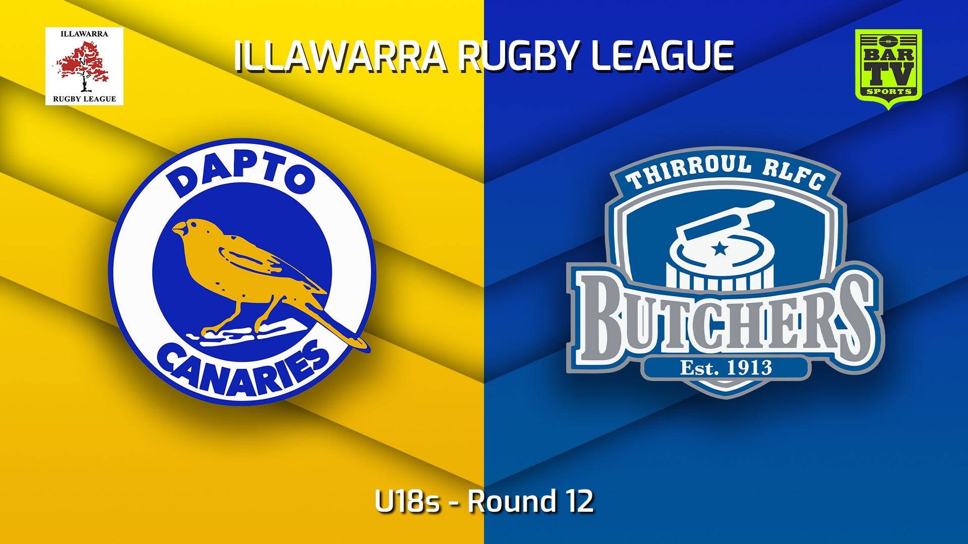 220730-Illawarra Round 12 - U18s - Dapto Canaries v Thirroul Butchers Slate Image