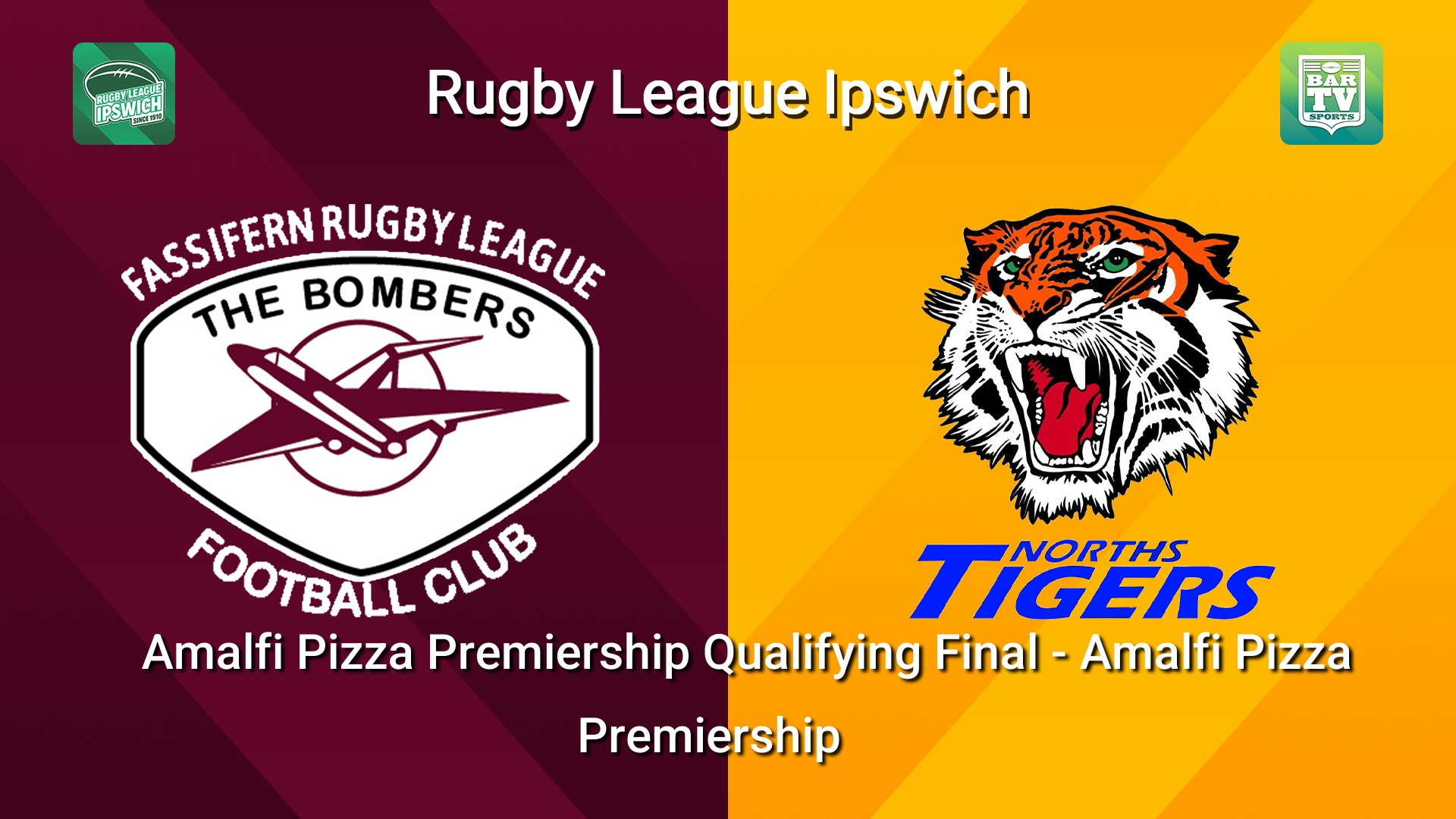 260829-video-Rugby League Ipswich Amalfi Pizza Premiership Qualifying Final - Amalfi Pizza Premiership - Fassifern Bombers v Norths Tigers Slate Image