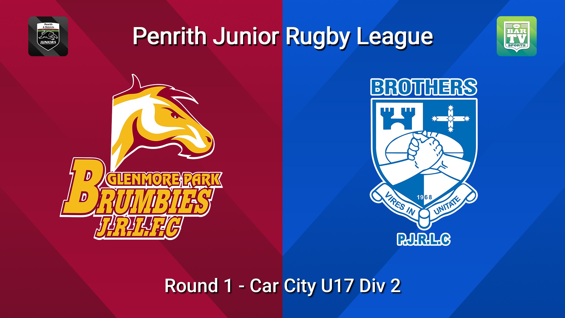260418-video-Penrith & District Junior Rugby League Round 1 - Car City U17 Div 2 - Glenmore Park v Brothers Slate Image