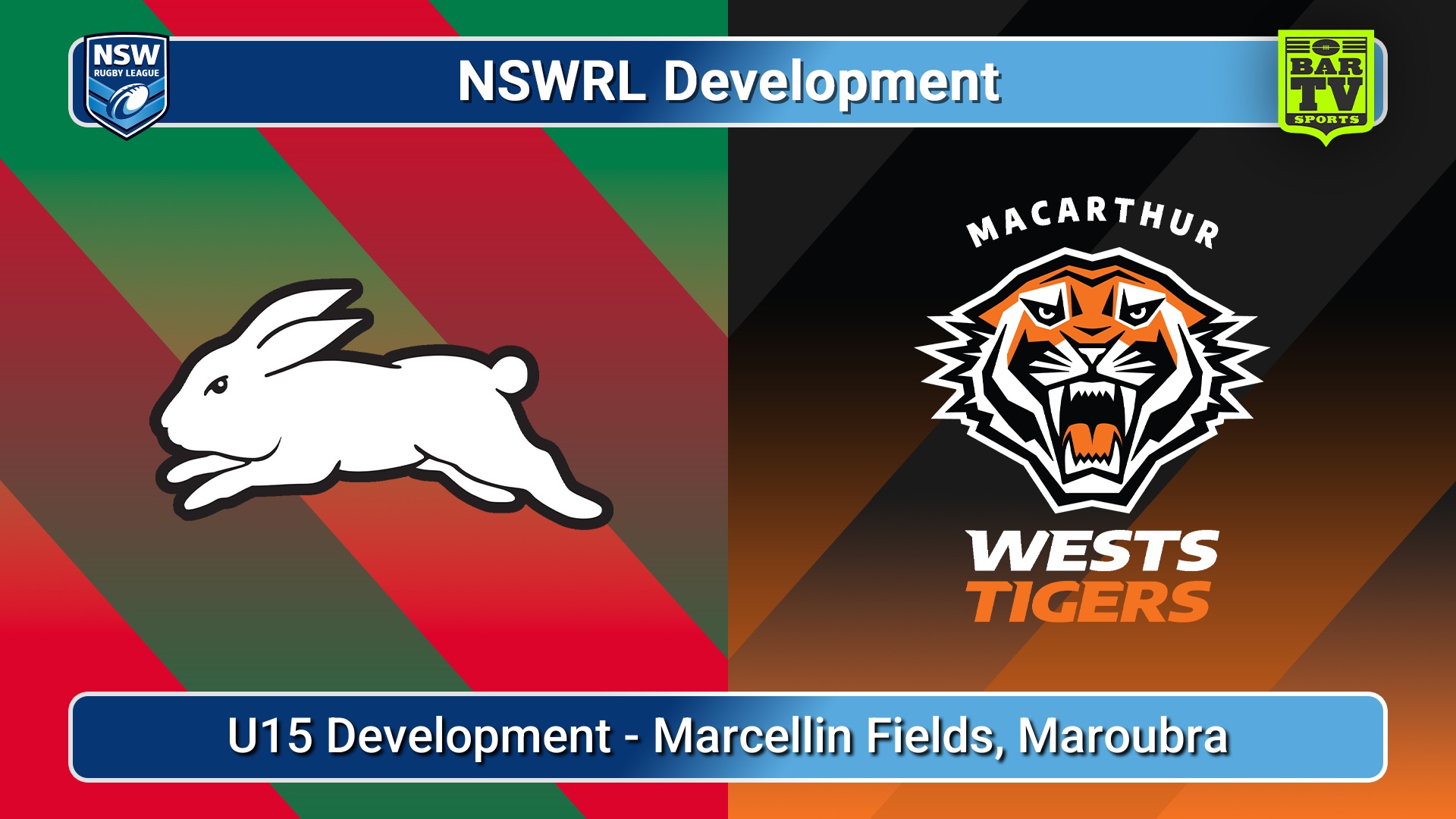 250709-video-NSWRL Development Development Match - U15 Development - South Sydney Rabbitohs v Macarthur Wests Tigers Slate Image