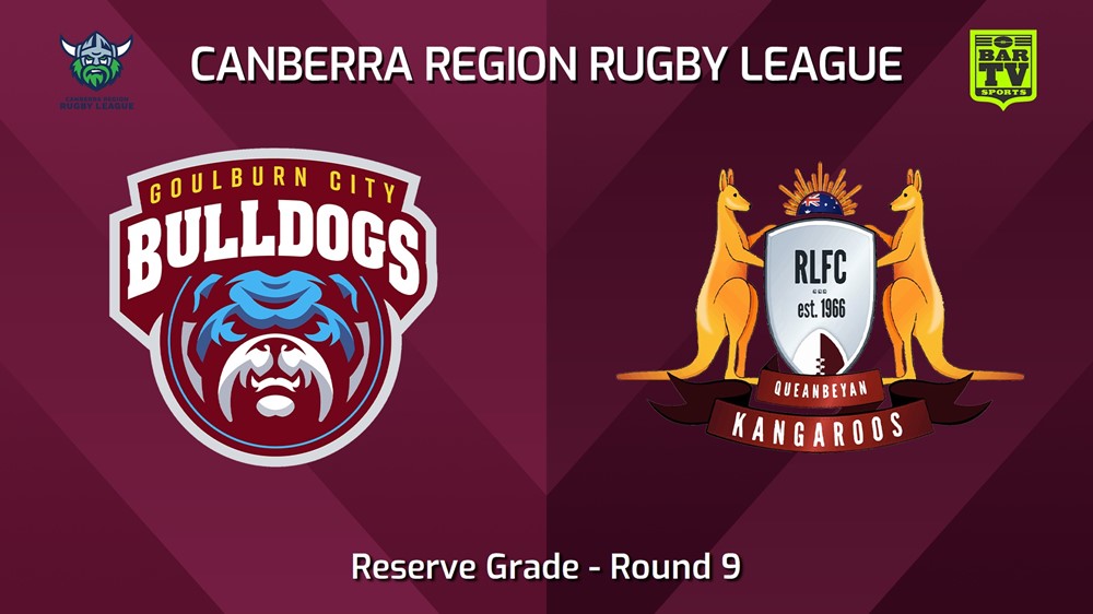 240601-video-Canberra Round 9 - Reserve Grade - Goulburn City Bulldogs v Queanbeyan Kangaroos Slate Image