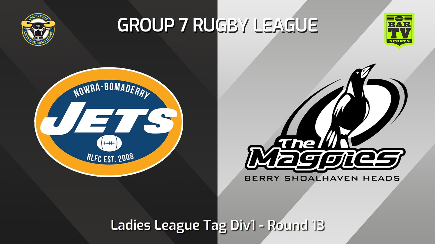 240706-video-South Coast Round 13 - Ladies League Tag Div1 - Nowra-Bomaderry Jets v Berry-Shoalhaven Heads Magpies Slate Image