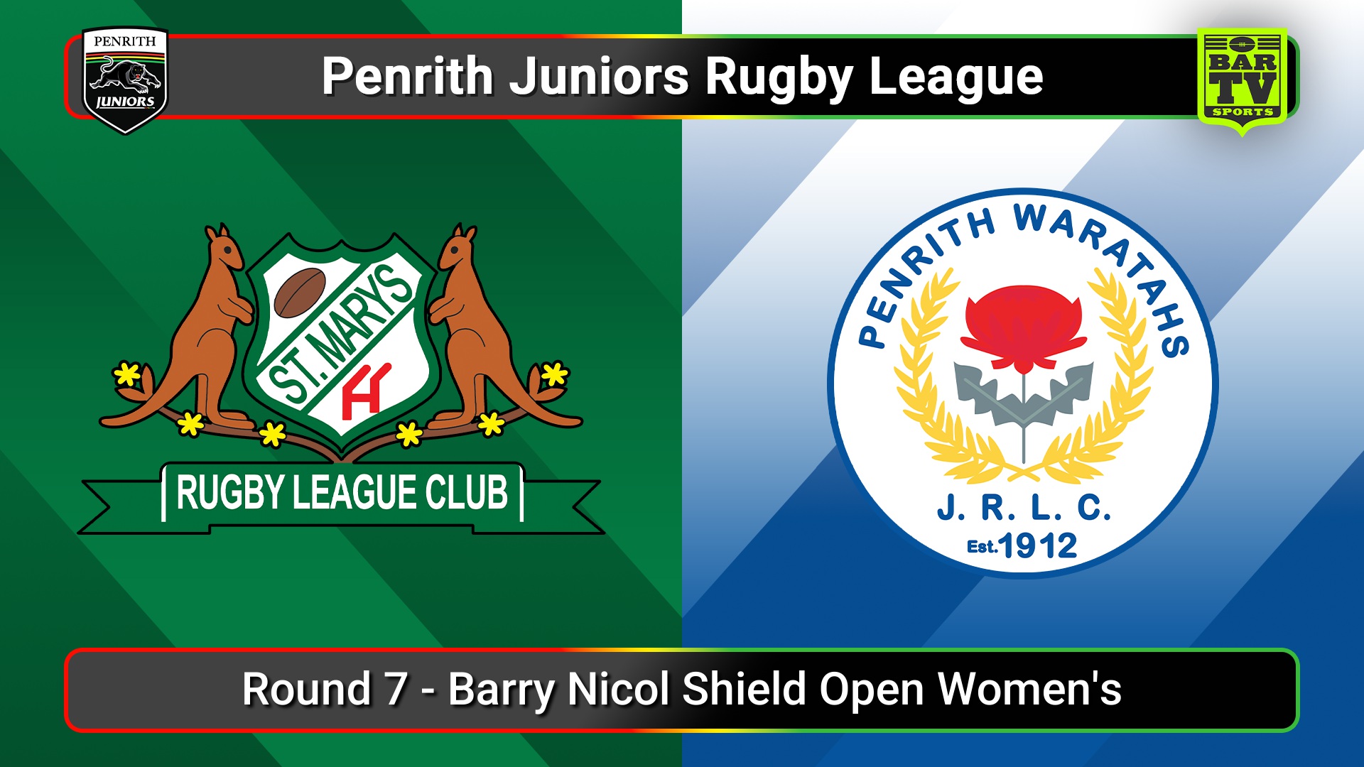 250525-video-Penrith & District Junior Rugby League Round 7 - Barry Nicol Shield Open Women's - St Marys v Penrith Waratahs Slate Image