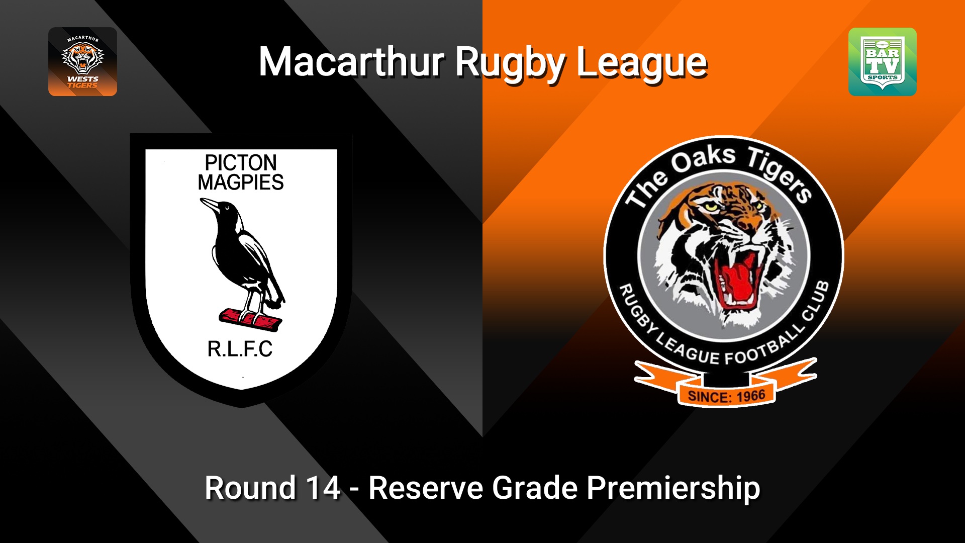 260802-video-Macarthur RL Round 14 - Reserve Grade Premiership - Picton Magpies v The Oaks Tigers Slate Image