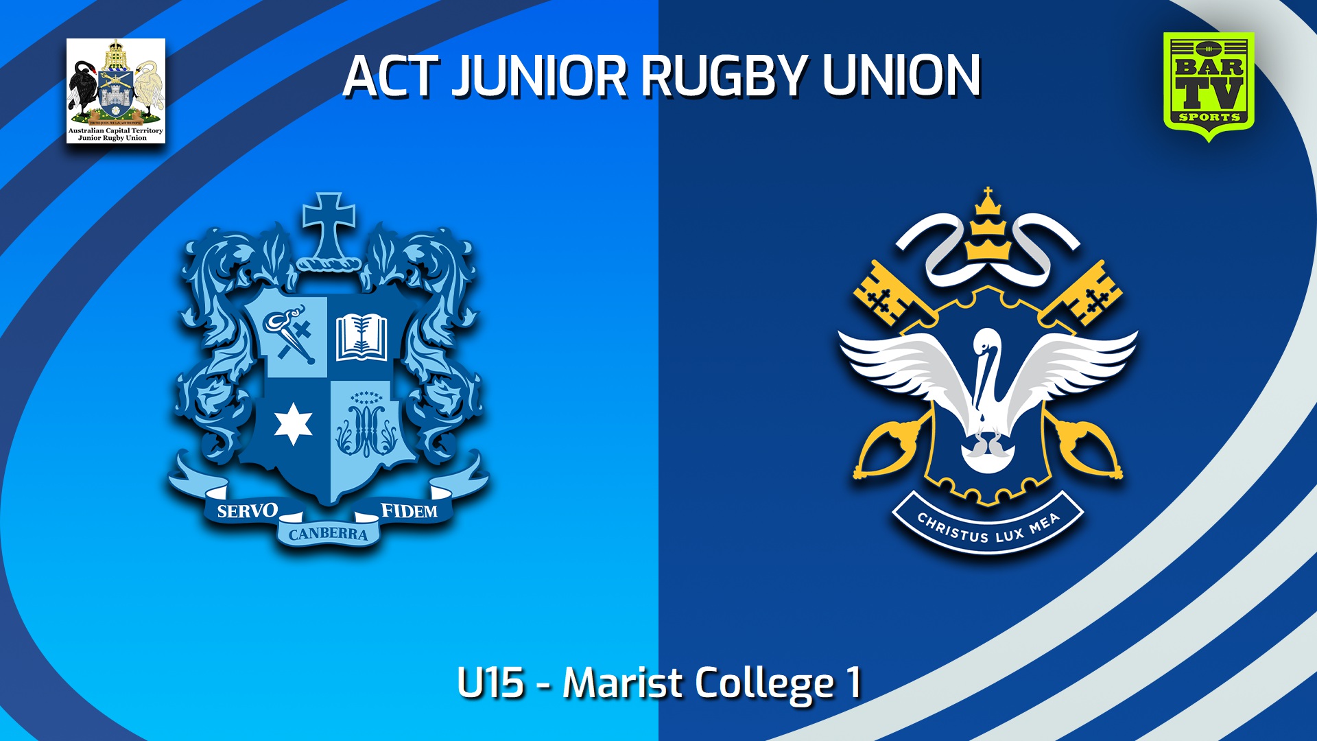 250906-video-ACT Junior Rugby Union Semi-Final - U15 - Marist College Canberra v St Edmund's Slate Image