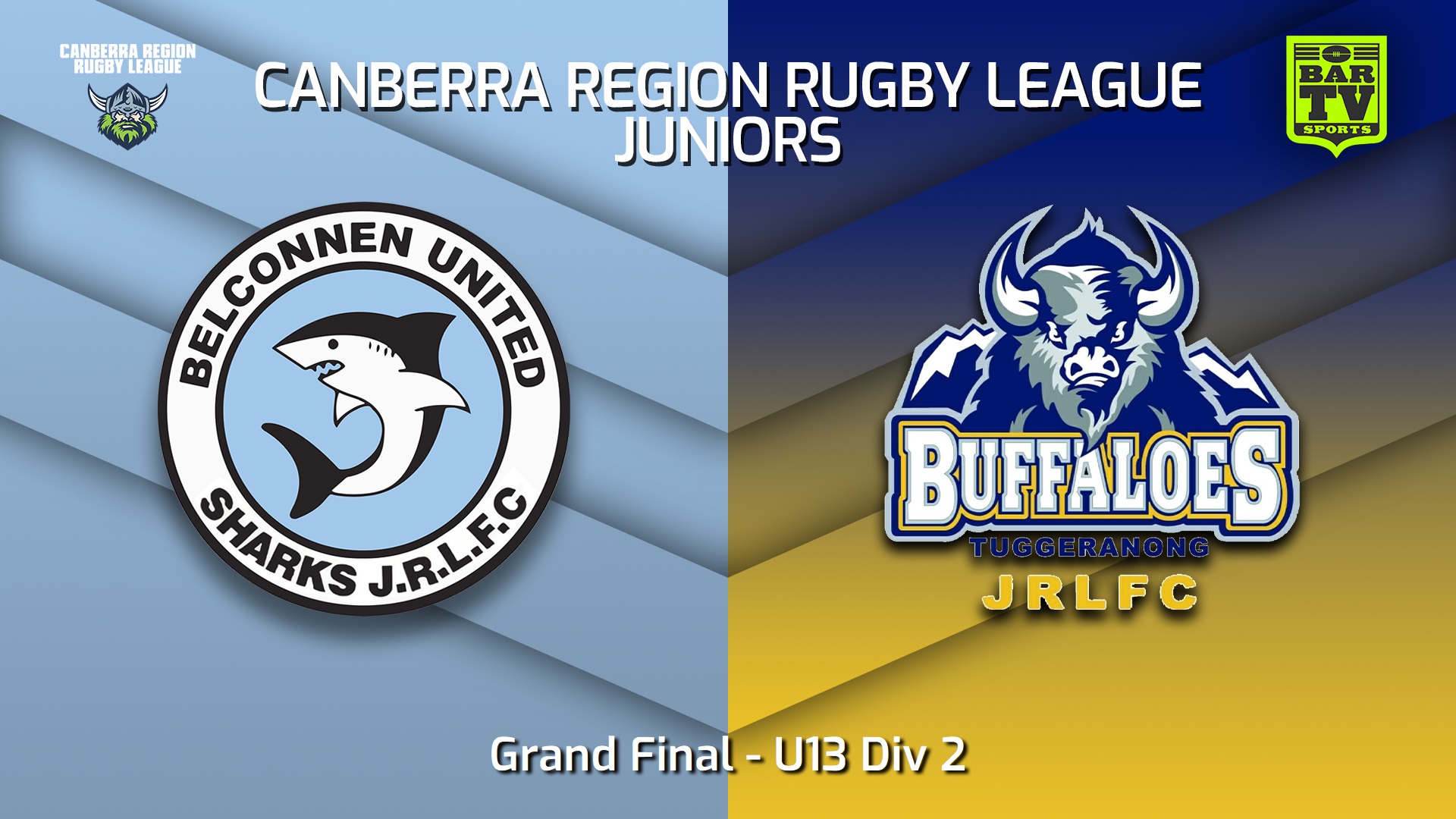250906-video-Canberra Region Rugby League Juniors Grand Final - U13 Div 2 - Belconnen United Sharks Juniors v Tuggeranong Buffaloes Slate Image