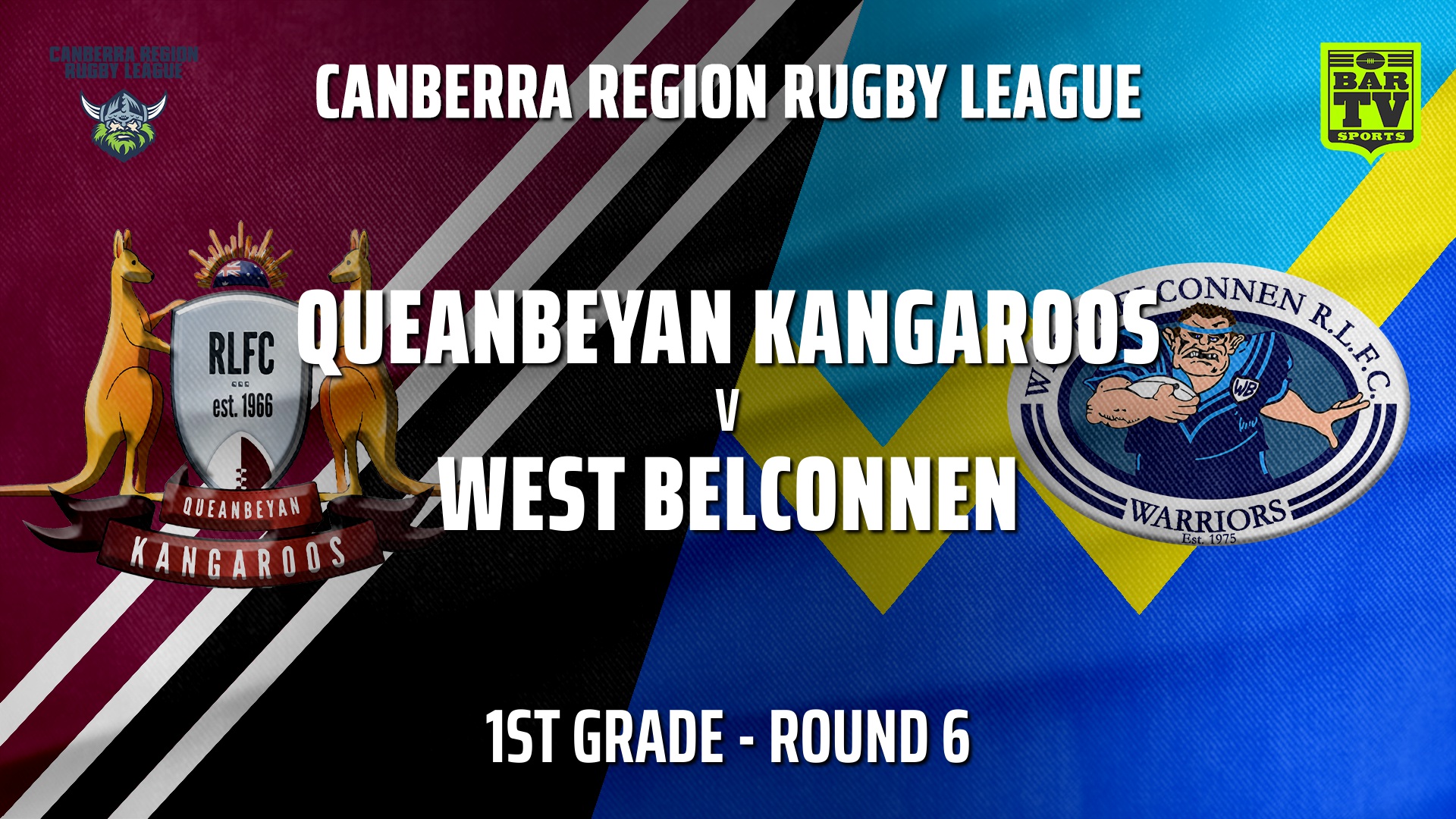 210522-CRRL Round 6 - 1st Grade - Queanbeyan Kangaroos v West Belconnen Warriors Slate Image