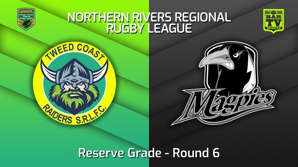 220529-Northern Rivers Round 6 - Reserve Grade - Tweed Coast Raiders v Lower Clarence Magpies Slate Image
