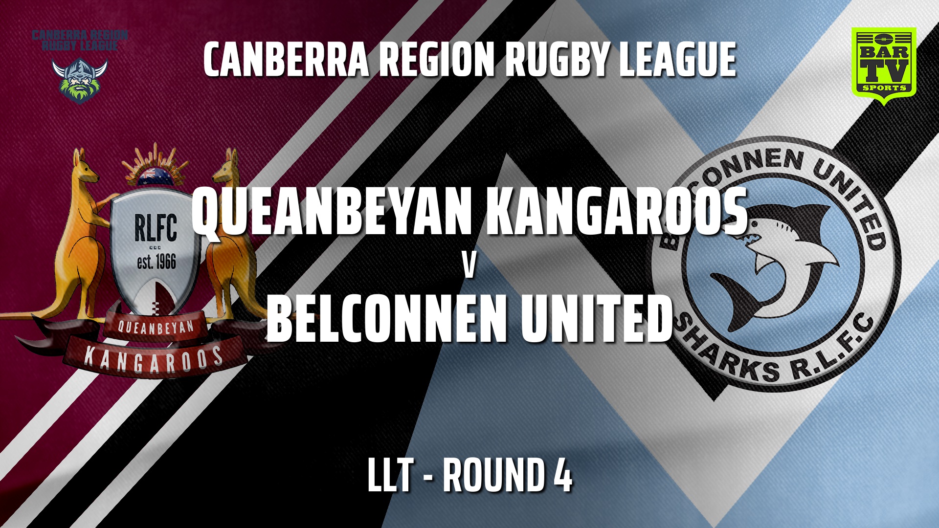 210501-CRRL Round 4 - Ladies League Tag - Queanbeyan Kangaroos v Belconnen United Sharks Slate Image