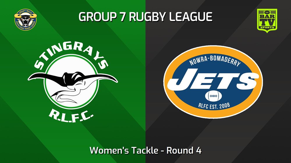 240630-video-South Coast Round 4 - Women's Tackle - Albion Park Stingrays v Nowra-Bomaderry Jets Slate Image