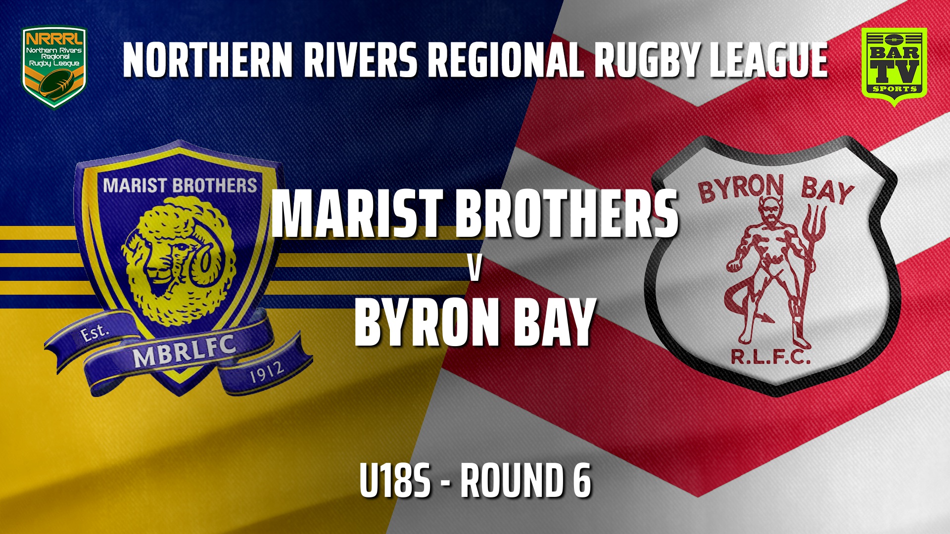 210606-NRRRL Round 6 - U18s - Lismore Marist Brothers Rams v Byron Bay Red Devils Slate Image