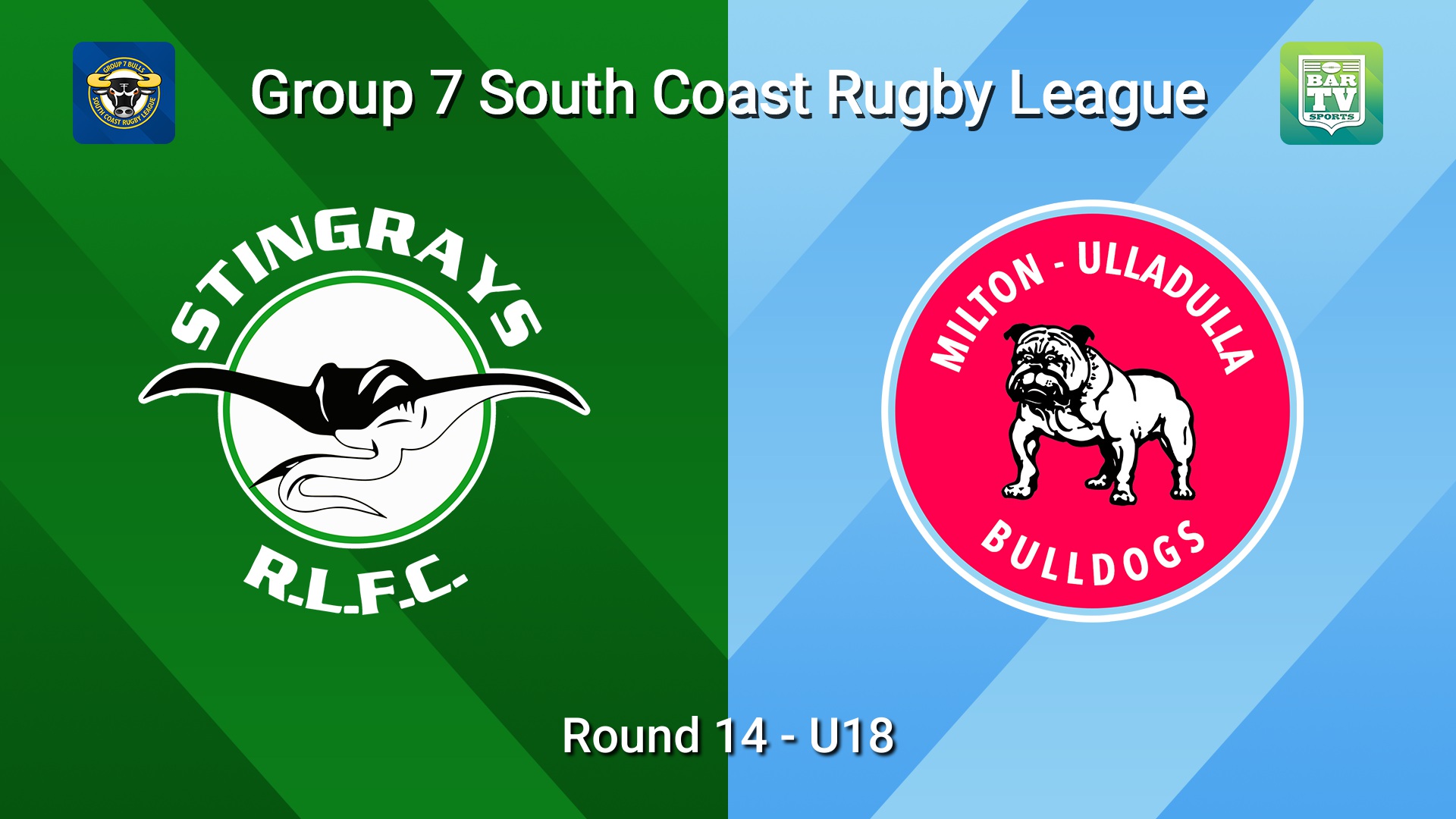 260802-video-South Coast Round 14 - U18 - Stingrays of Shellharbour v Milton-Ulladulla Bulldogs Slate Image