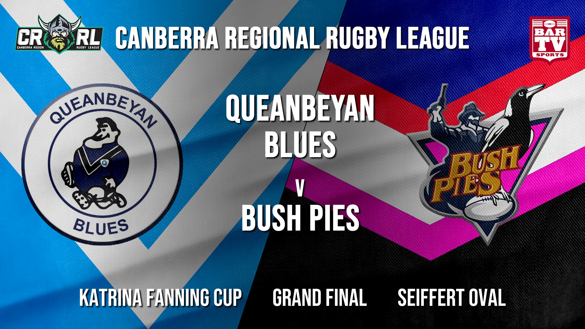 CRRL Grand Final - Katrina Fanning Shield - Queanbeyan Blues v BushPies Slate Image