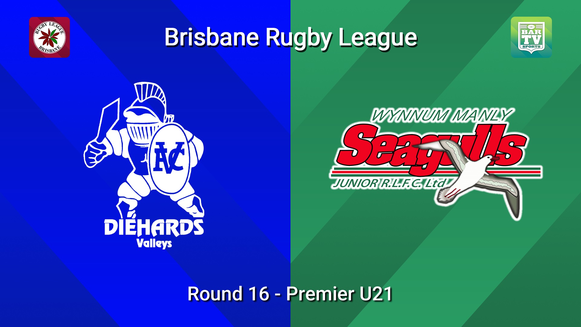 260725-video-BRL Round 16 - Premier U21 - Valleys Diehards v Wynnum Manly Seagulls Juniors Slate Image