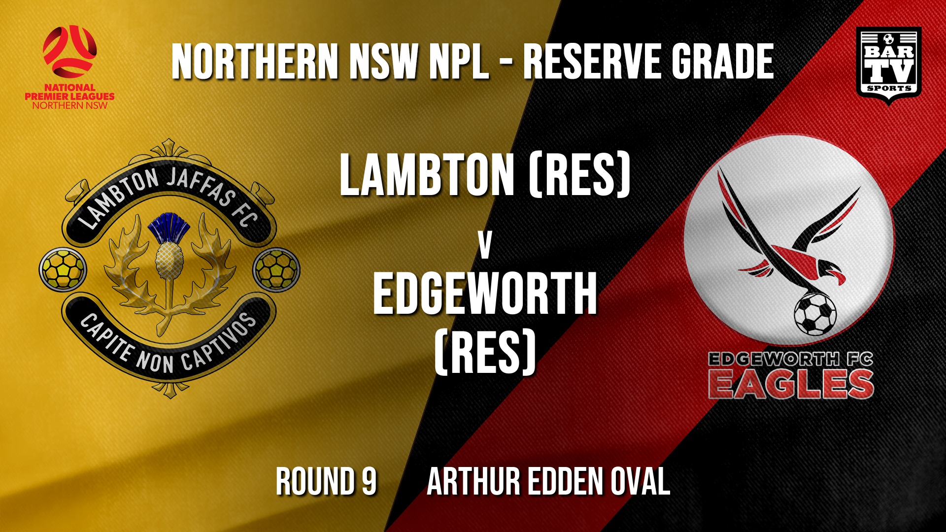 NPL NNSW RES Round 9 - Lambton Jaffas FC (Res) v Edgeworth Eagles (Res) Slate Image