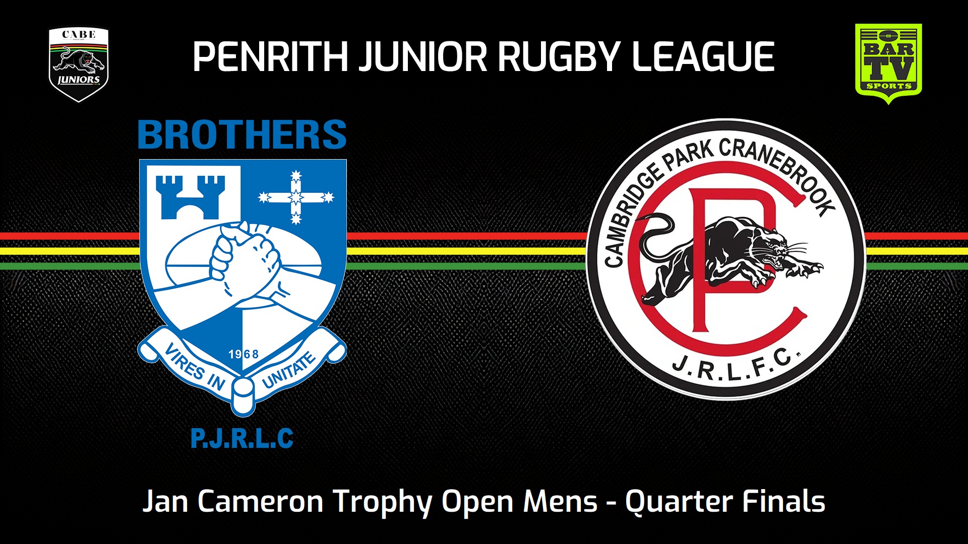 240818-video-Penrith & District Junior Rugby League Quarter Finals - Jan Cameron Trophy Open Mens - Brothers v Cambridge Park Slate Image