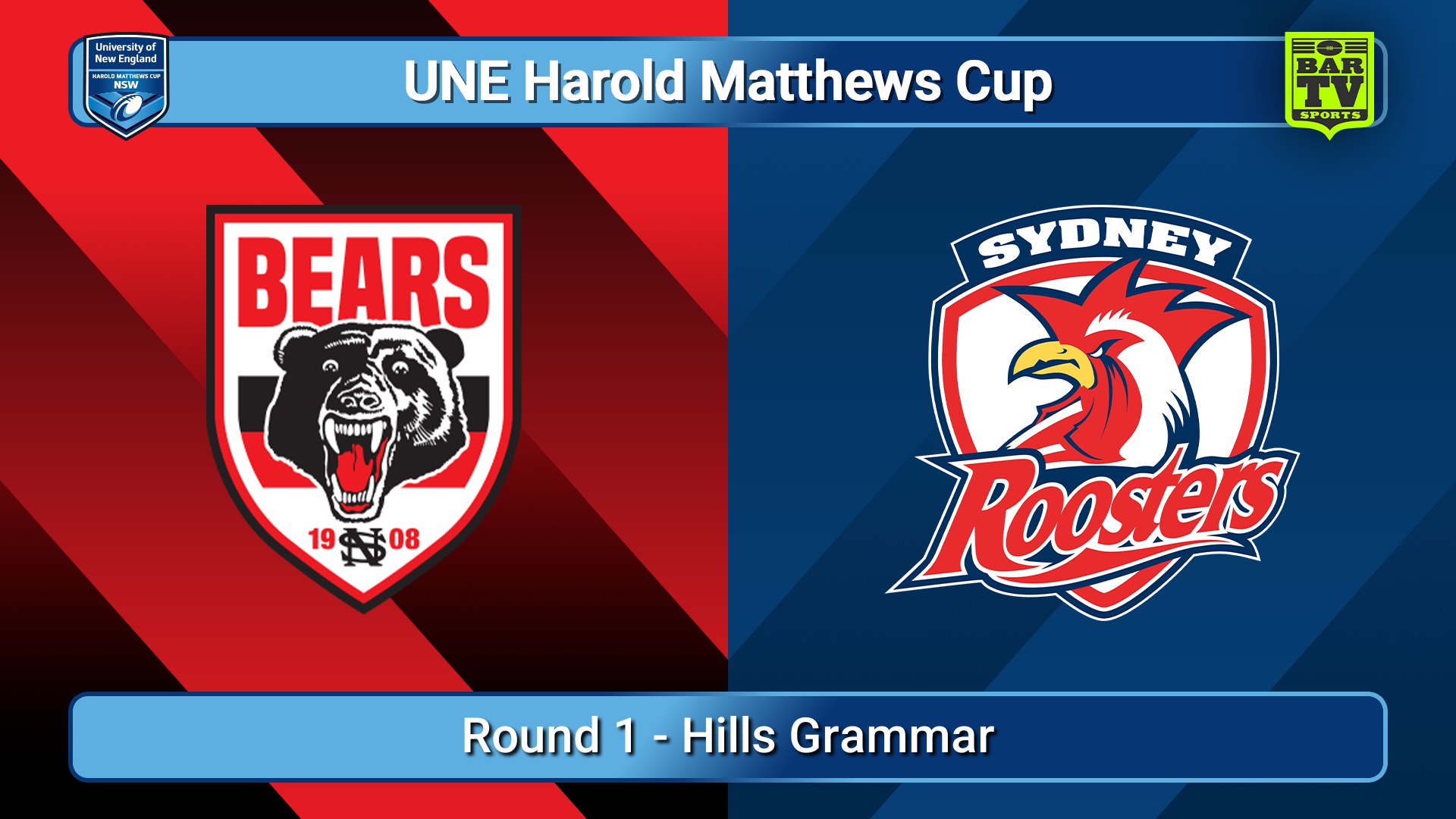 250201-video-UNE Harold Matthews Cup Round 1 - North Sydney Bears v Sydney Roosters Slate Image