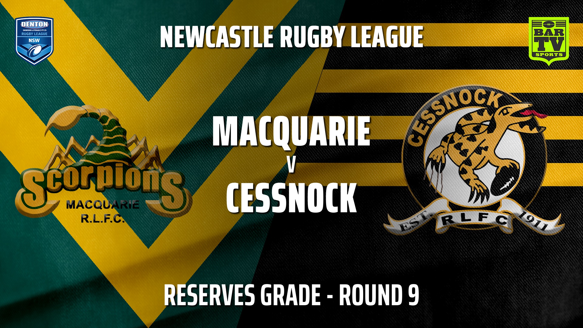 210529-Newcastle Rugby League Round 9 - Reserve Grade - Macquarie Scorpions v Cessnock Goannas Slate Image