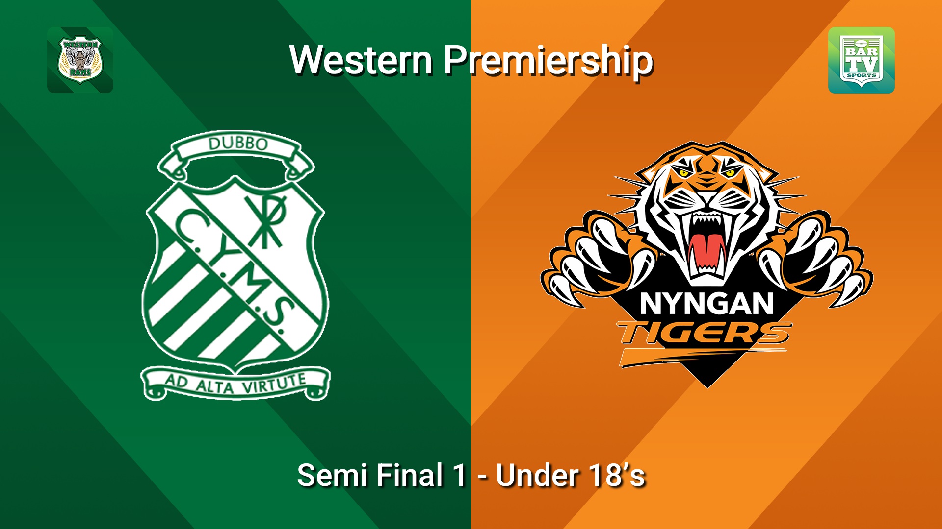260822-video-Western Premiership Semi Final 1  - Under 18’s - Dubbo CYMS v Nyngan Tigers Slate Image