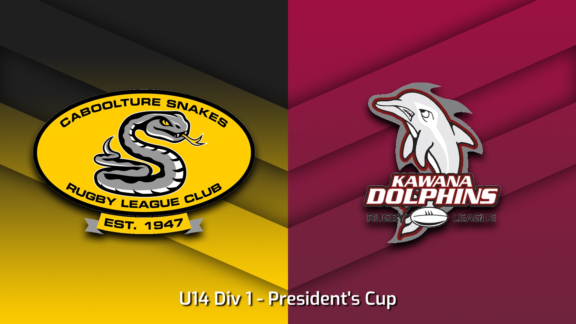 230603-Sunshine Coast Junior Rugby League President's Cup - U14 Div 1 - Caboolture Snakes v Kawana Dolphins Slate Image