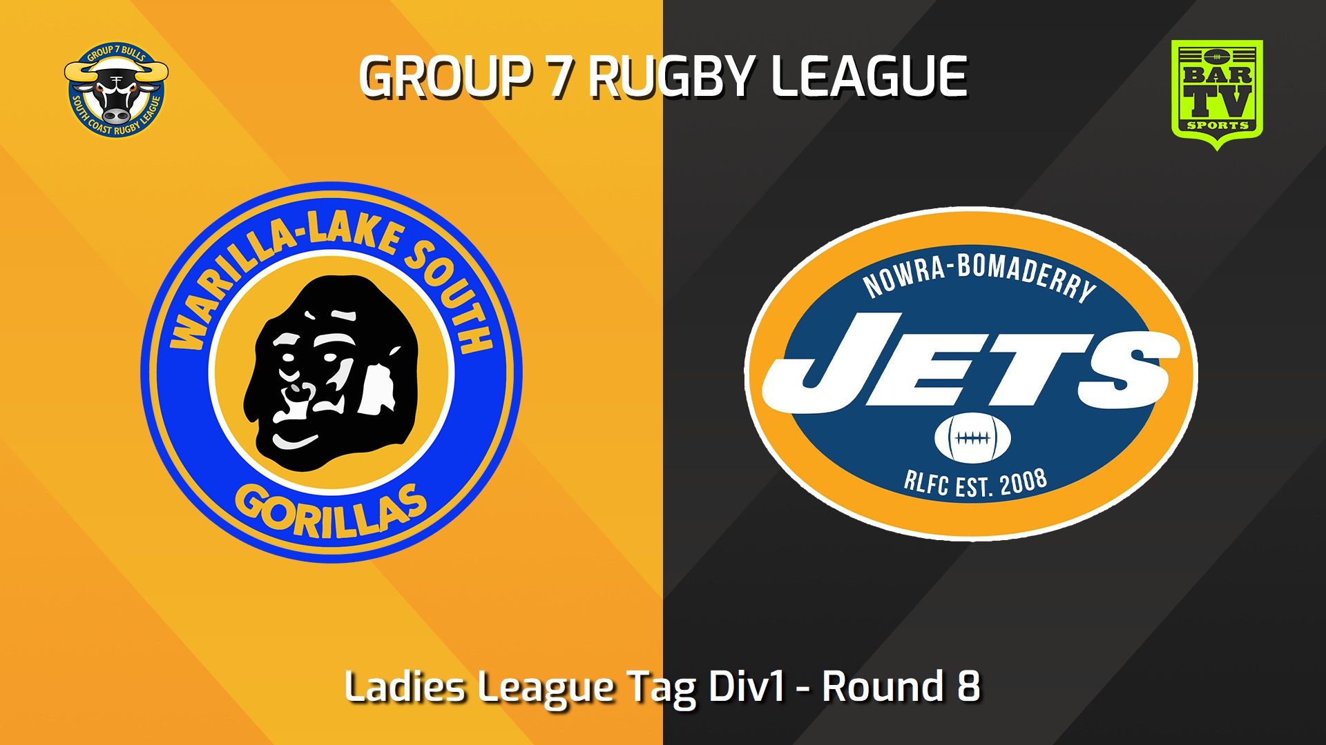 240526-video-South Coast Round 8 - Ladies League Tag Div1 - Warilla-Lake South Gorillas v Nowra-Bomaderry Jets Slate Image
