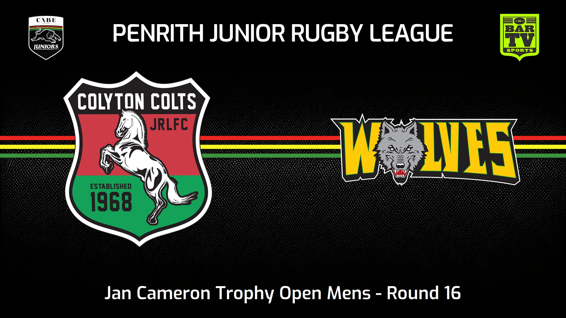 240811-video-Penrith & District Junior Rugby League Round 16 - Jan Cameron Trophy Open Mens - Colyton Colts v Windsor Wolves Slate Image