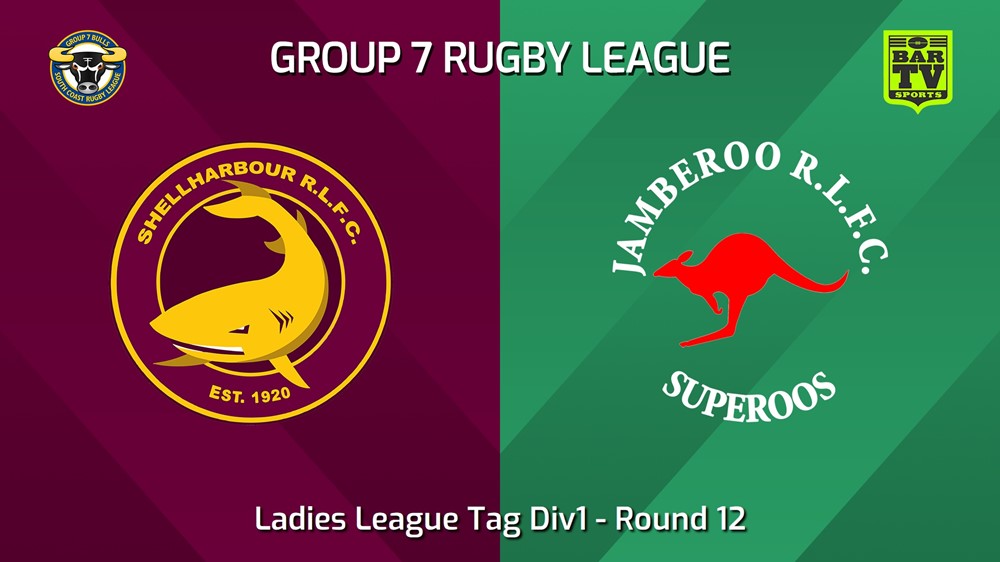 240630-video-South Coast Round 12 - Ladies League Tag Div1 - Shellharbour Sharks v Jamberoo Superoos Slate Image