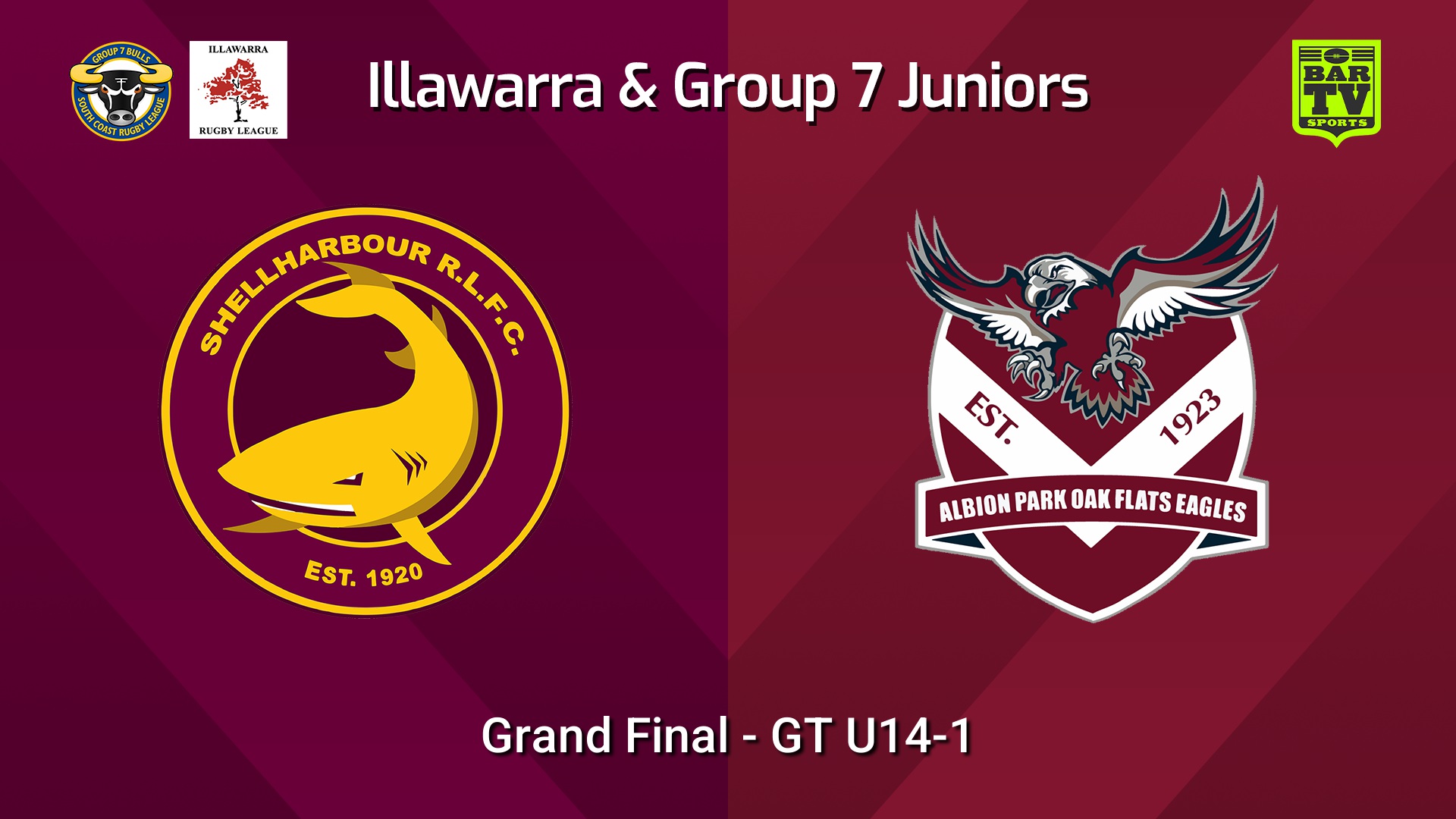 260830-video-Illawarra and Group 7 Merged Grand Final - GT U14-1 - Shellharbour Sharks v Albion Park Oak Flats Slate Image