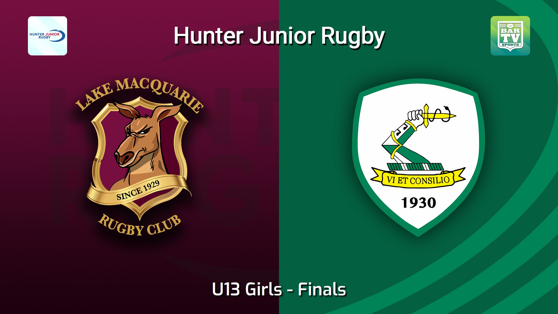260814-video-Hunter Junior Rugby Union Finals - U13 Girls - Lake Macquarie v Merewether Carlton Slate Image