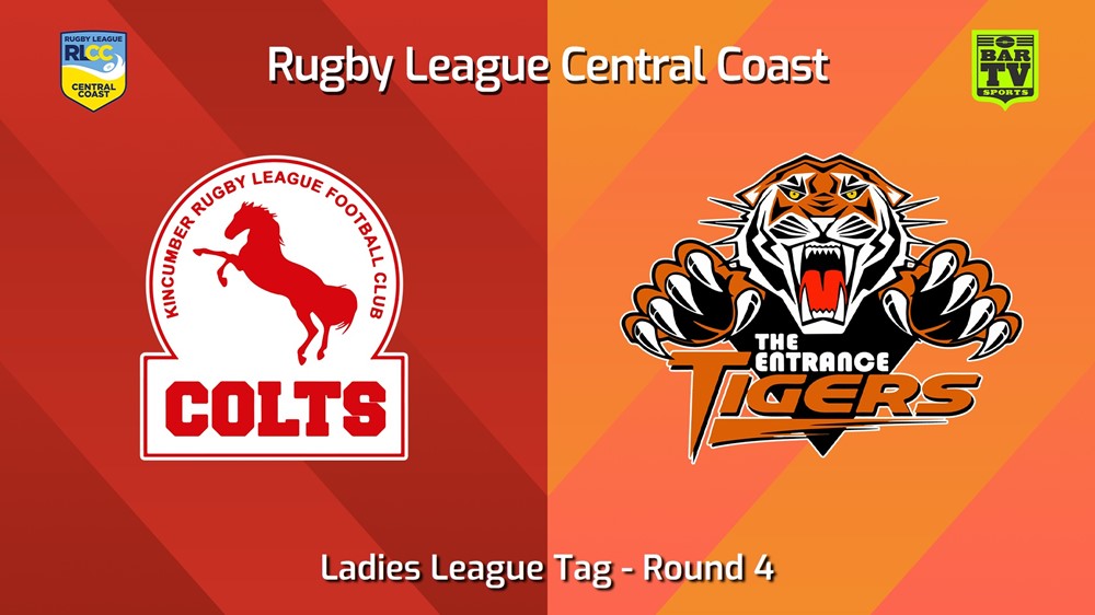 240707-video-RLCC Round 4 - Ladies League Tag - Kincumber Colts v The Entrance Tigers Slate Image