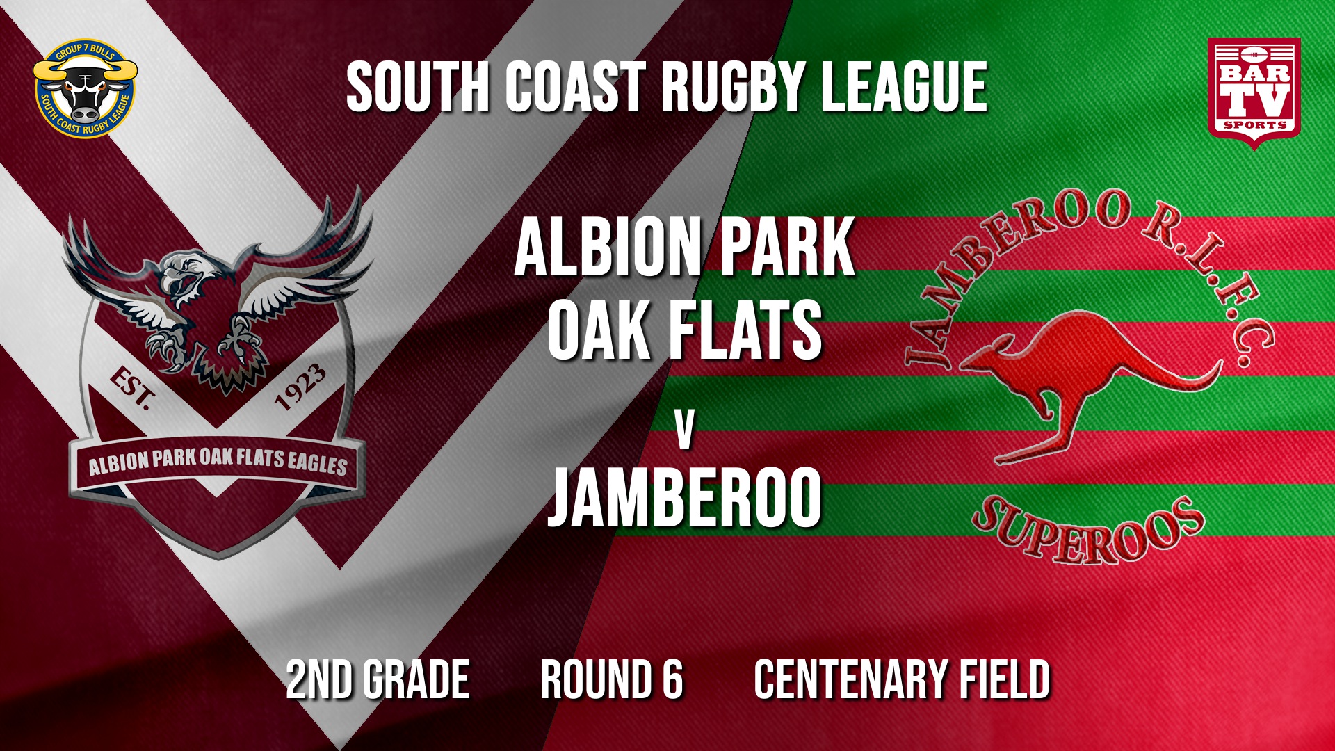 Group 7 RL Round 6 - 2nd Grade - Albion Park Oak Flats v Jamberoo Slate Image