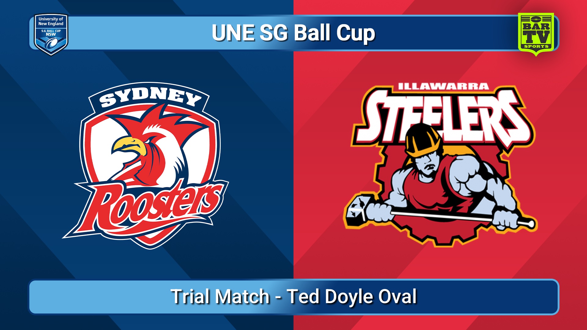 260117-video-UNE SG Ball Cup Trial Match - Sydney Roosters v Illawarra Steelers Slate Image