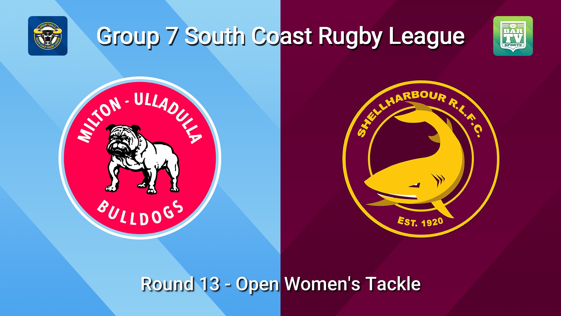 260823-video-South Coast Round 13 - Open Women's Tackle - Milton-Ulladulla Bulldogs v Shellharbour Sharks Slate Image