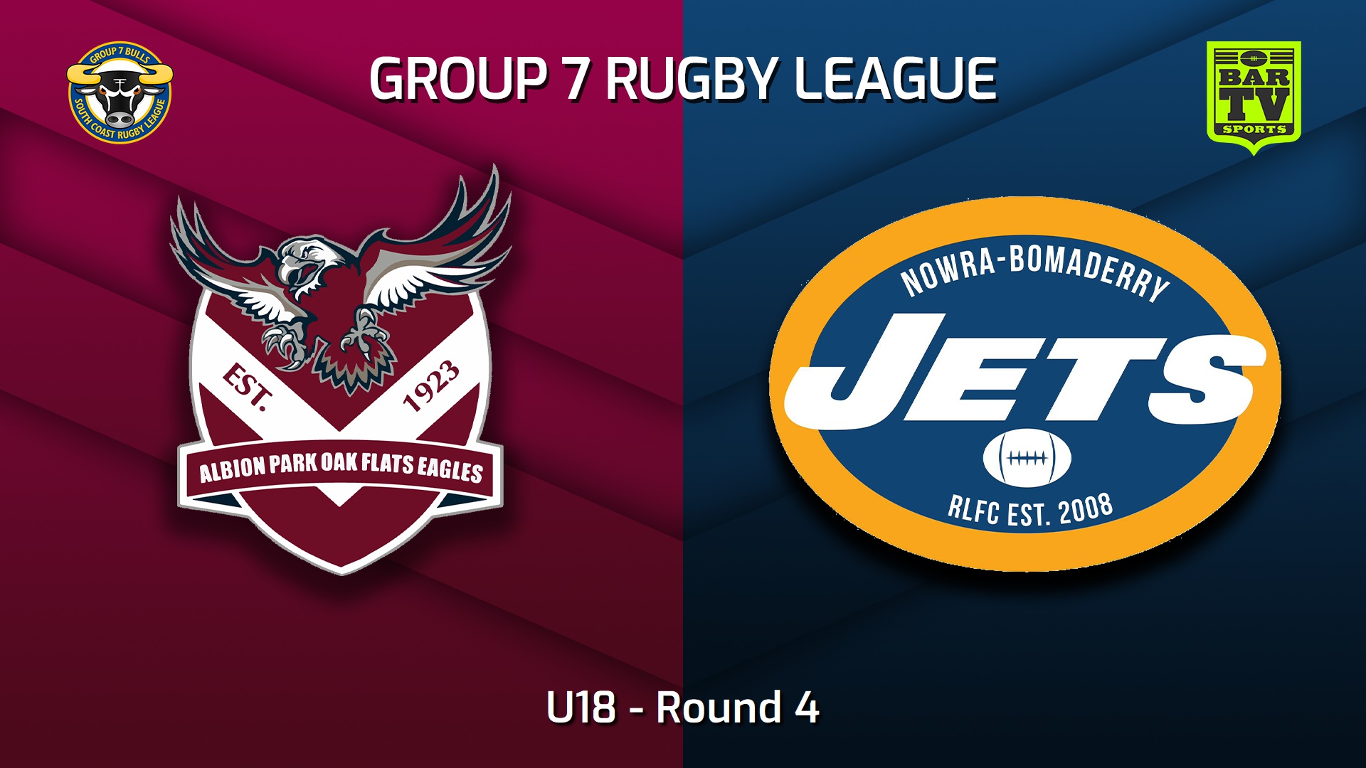 230423-South Coast Round 4 - U18 - Albion Park Oak Flats Eagles v Nowra-Bomaderry Jets Slate Image