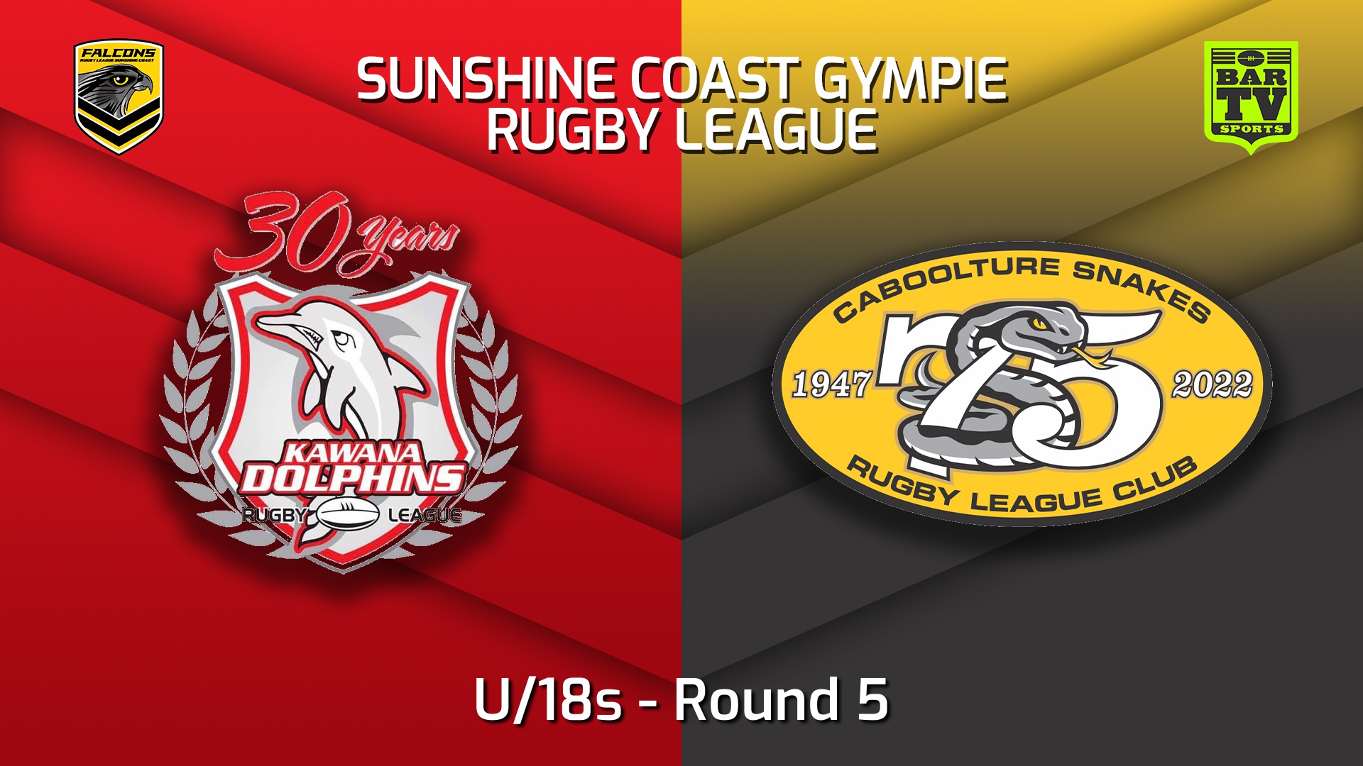 220604-Sunshine Coast RL Round 5 - U/18s - Kawana Dolphins v Caboolture Snakes Slate Image
