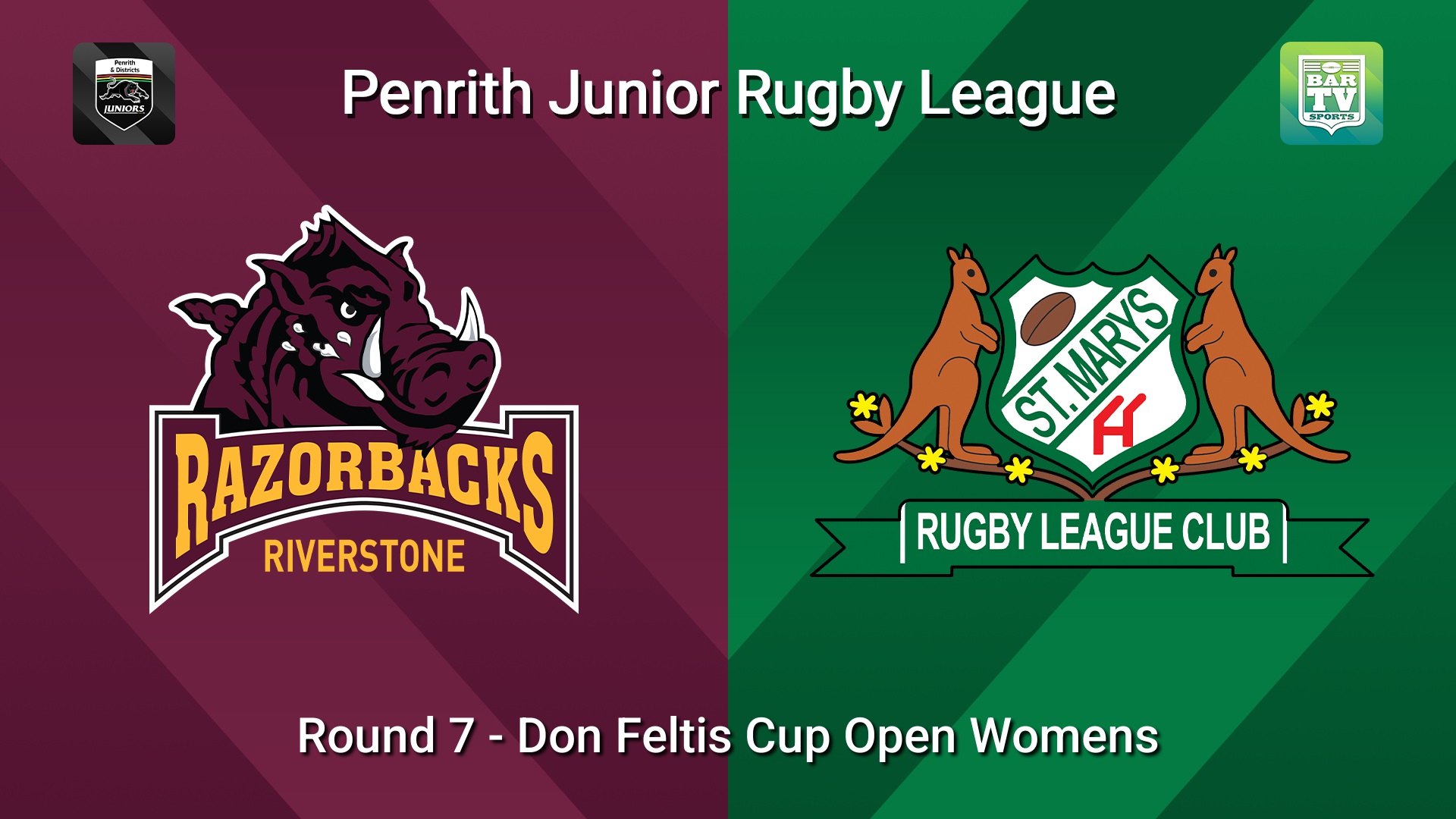 260531-video-Penrith & District Junior Rugby League Round 7 - Don Feltis Cup Open Womens - Riverstone v St Marys Slate Image