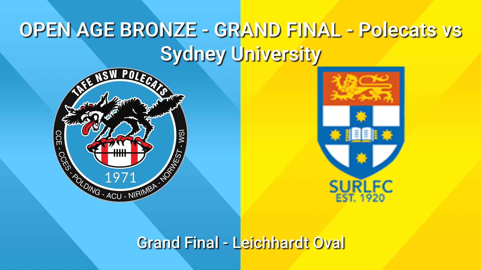 250831-video-Balmain Junior RL Grand Final - METRO COMBINED OPEN AGE BRONZE - Polecats v Sydney University Slate Image