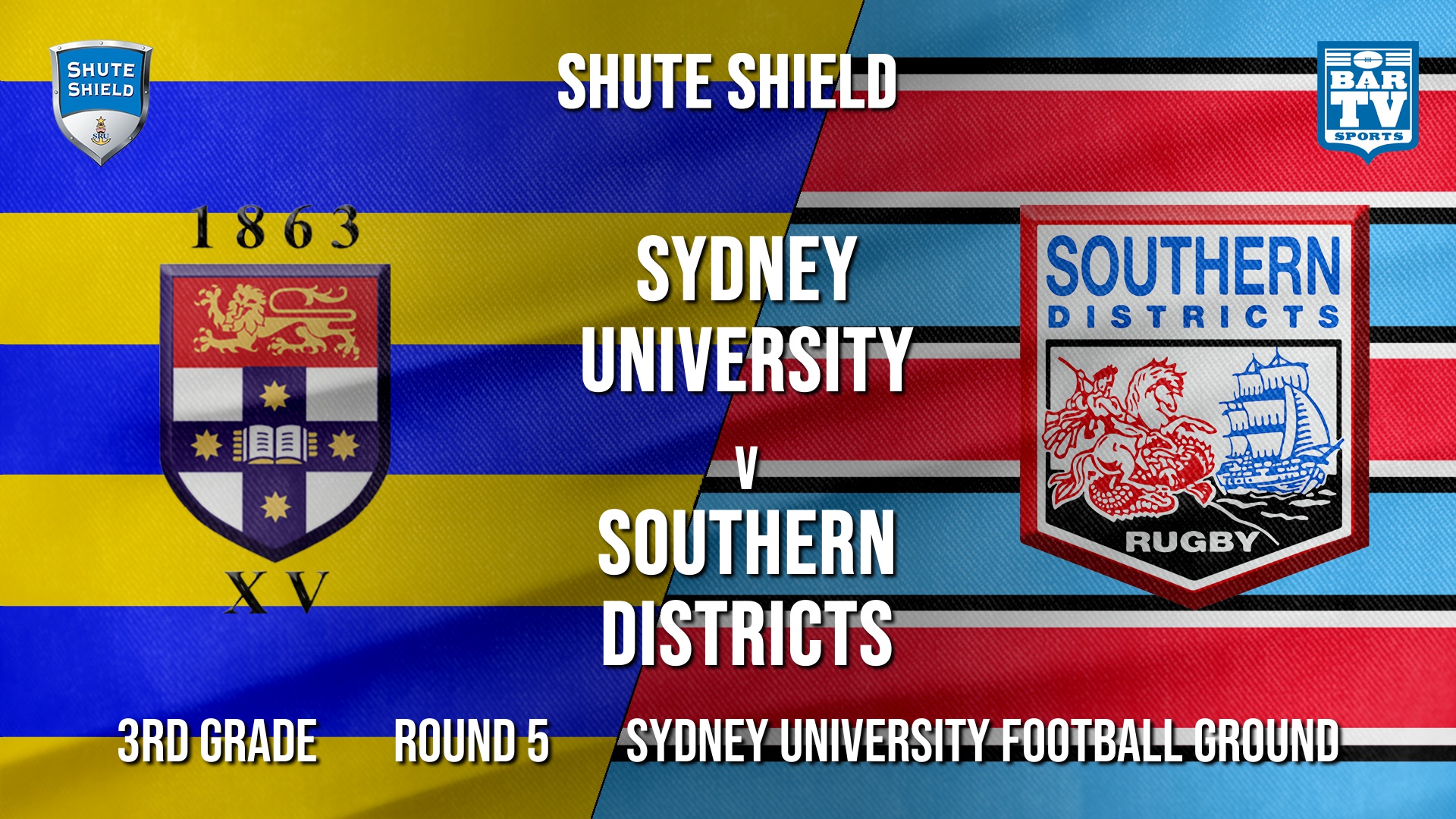 Shute Shield Round 5 - 3rd Grade - Sydney University v Southern Districts Slate Image