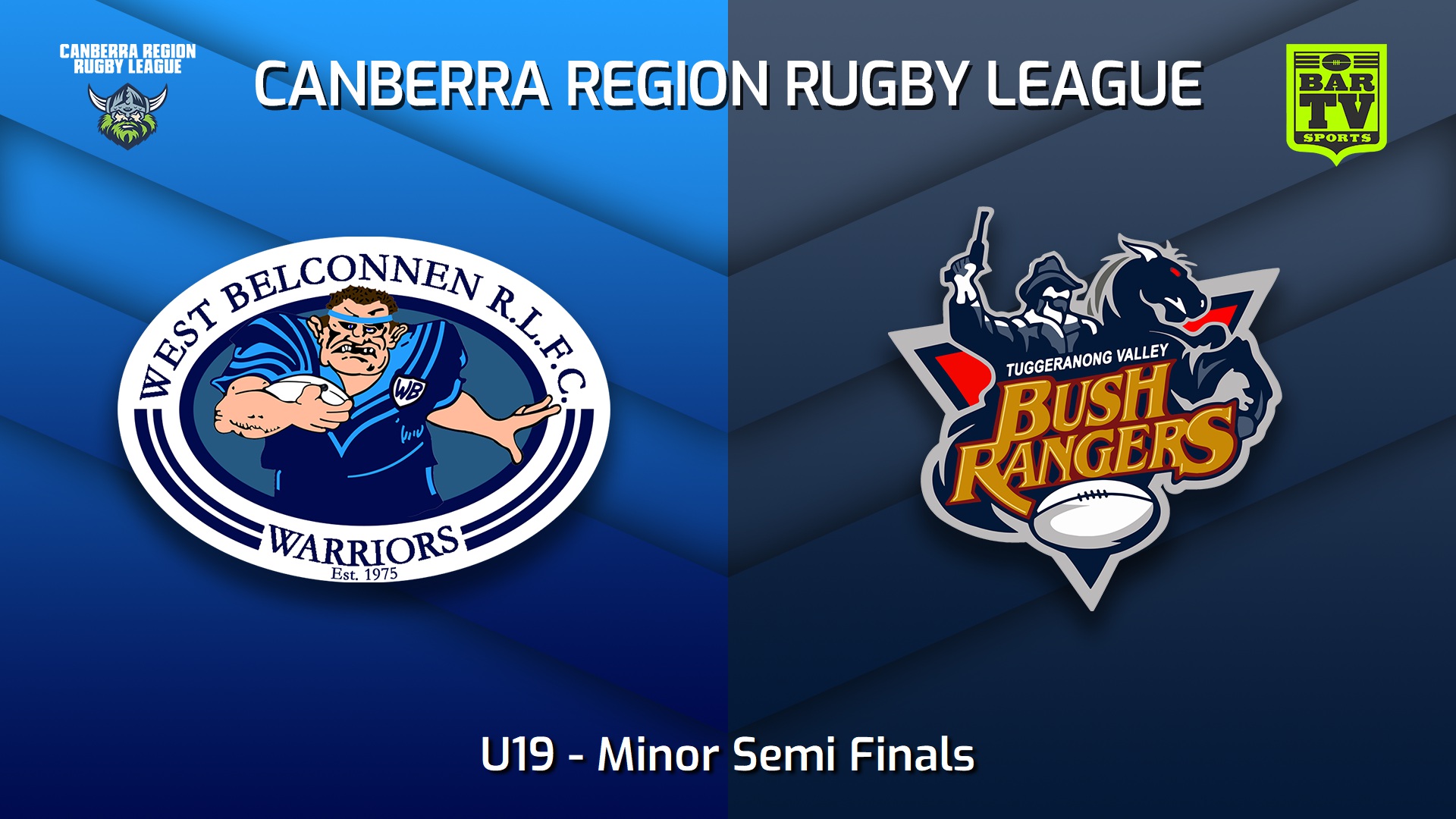 230902-Canberra Minor Semi Finals - U19 - West Belconnen Warriors v Tuggeranong Bushrangers Slate Image