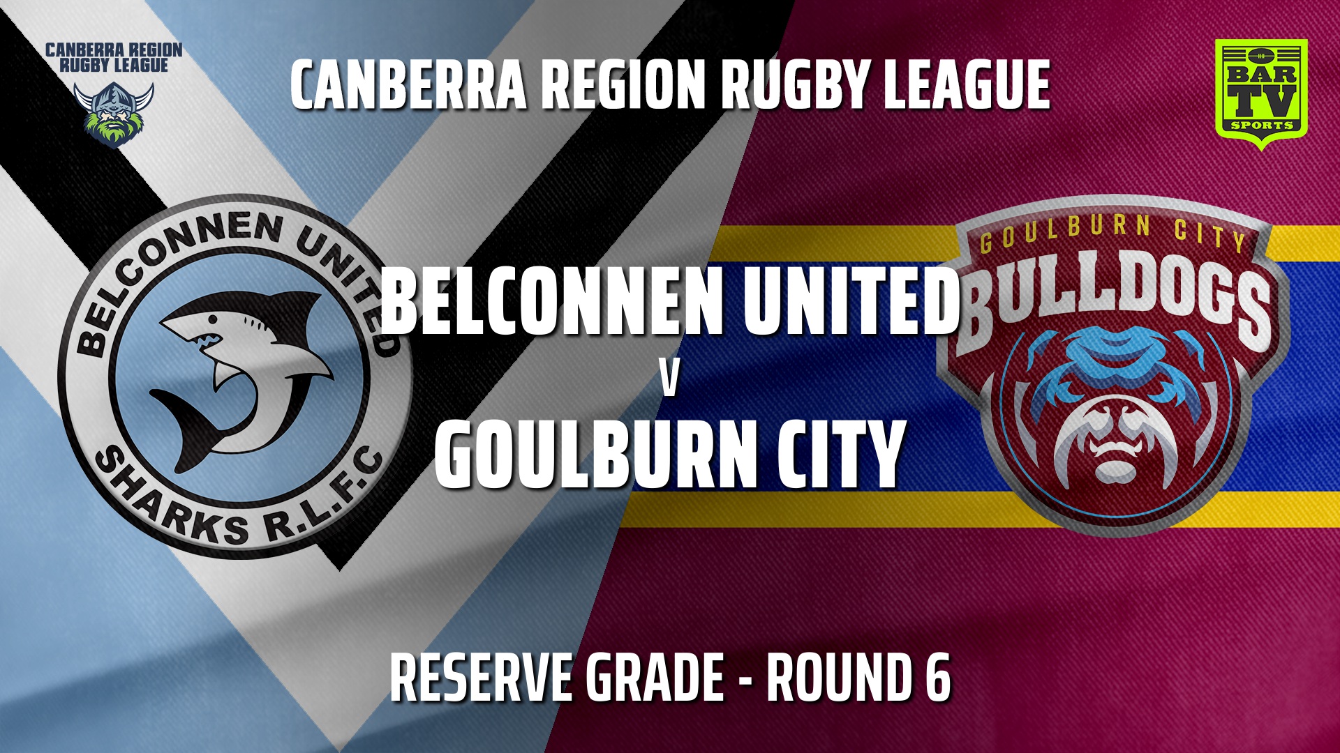 210522-CRRL Round 6 - Reserve Grade - Belconnen United Sharks v Goulburn City Bulldogs Slate Image