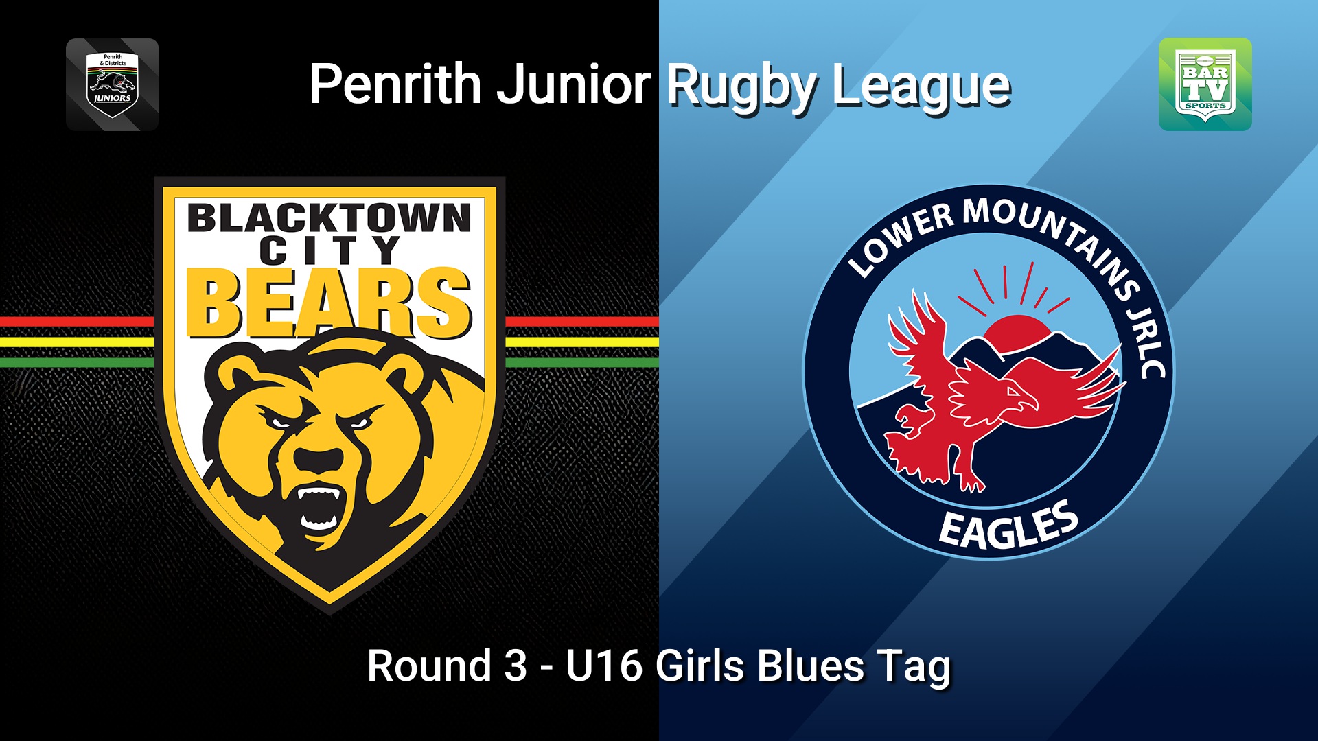 260510-video-Penrith & District Junior Rugby League Round 3 - U16 Girls Blues Tag - Blacktown City v Lower Mountains Slate Image