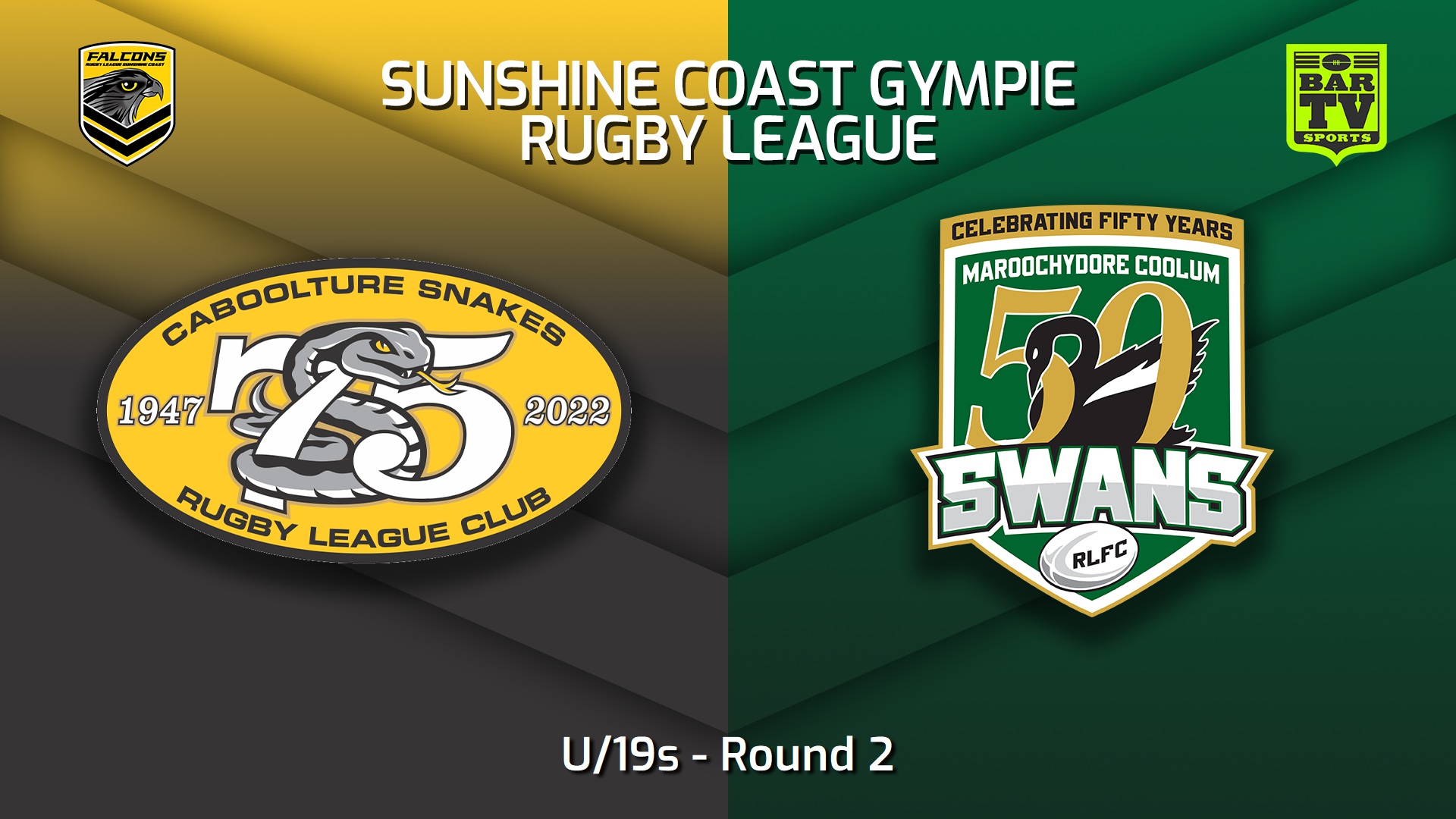 230401-Sunshine Coast RL Round 2 - U/19s - Caboolture Snakes v Maroochydore Swans Slate Image
