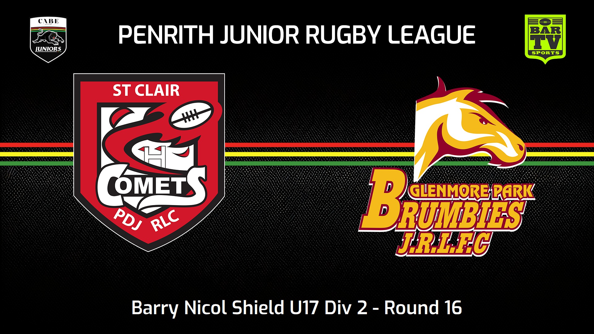 240811-video-Penrith & District Junior Rugby League Round 16 - Barry Nicol Shield U17 Div 2 - St Clair v Glenmore Park Brumbies Slate Image