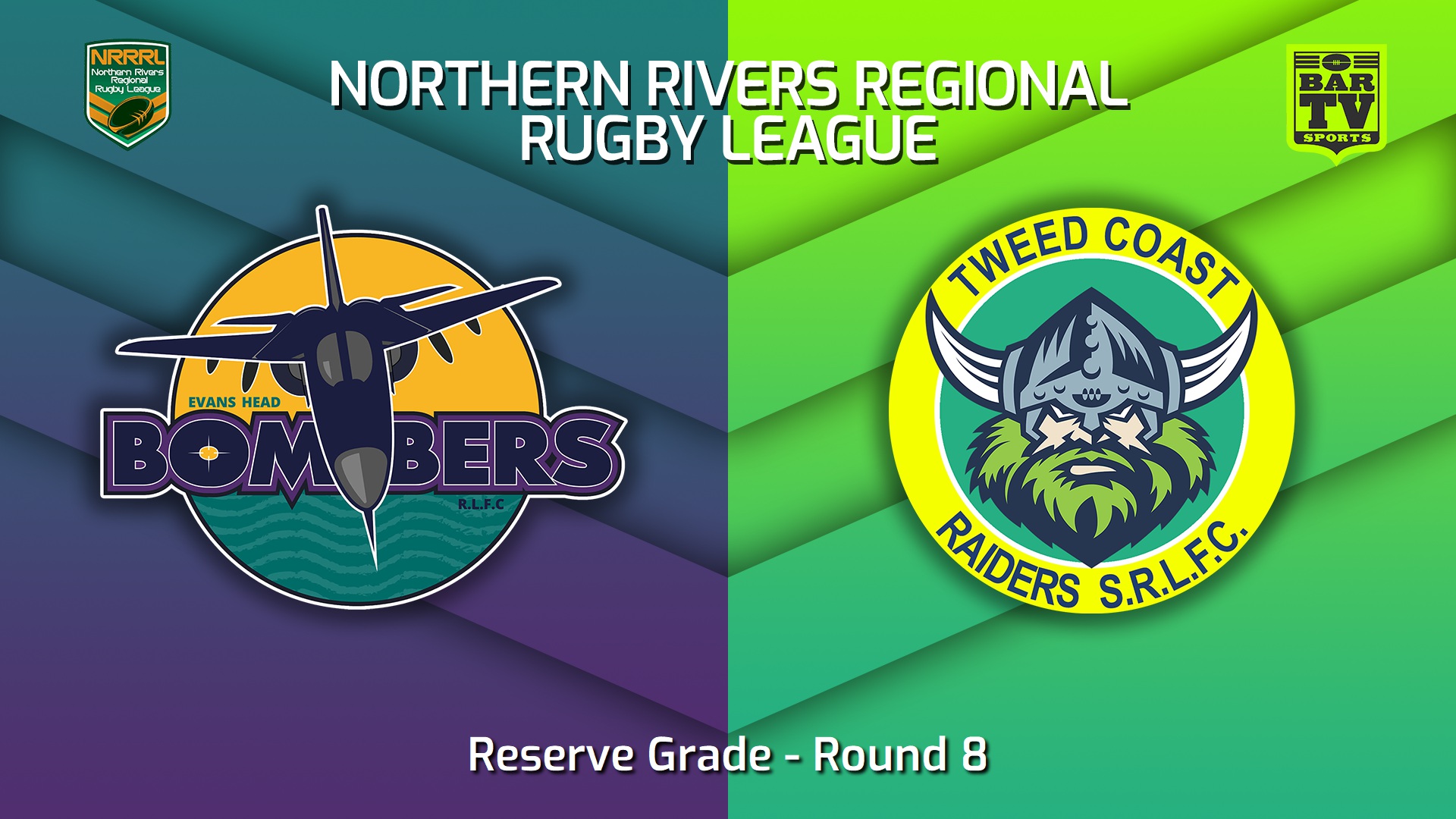 220618-Northern Rivers Round 8 - Reserve Grade - Evans Head Bombers v Tweed Coast Raiders Slate Image