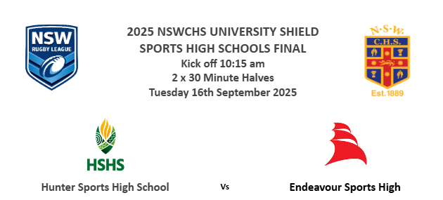 250916-video-NSW Combined High Schools Rugby League Final - 2025 NSWCHS UNIVERSITY SHIELD - Hunter Sports High School v Endeavour Sports Slate Image